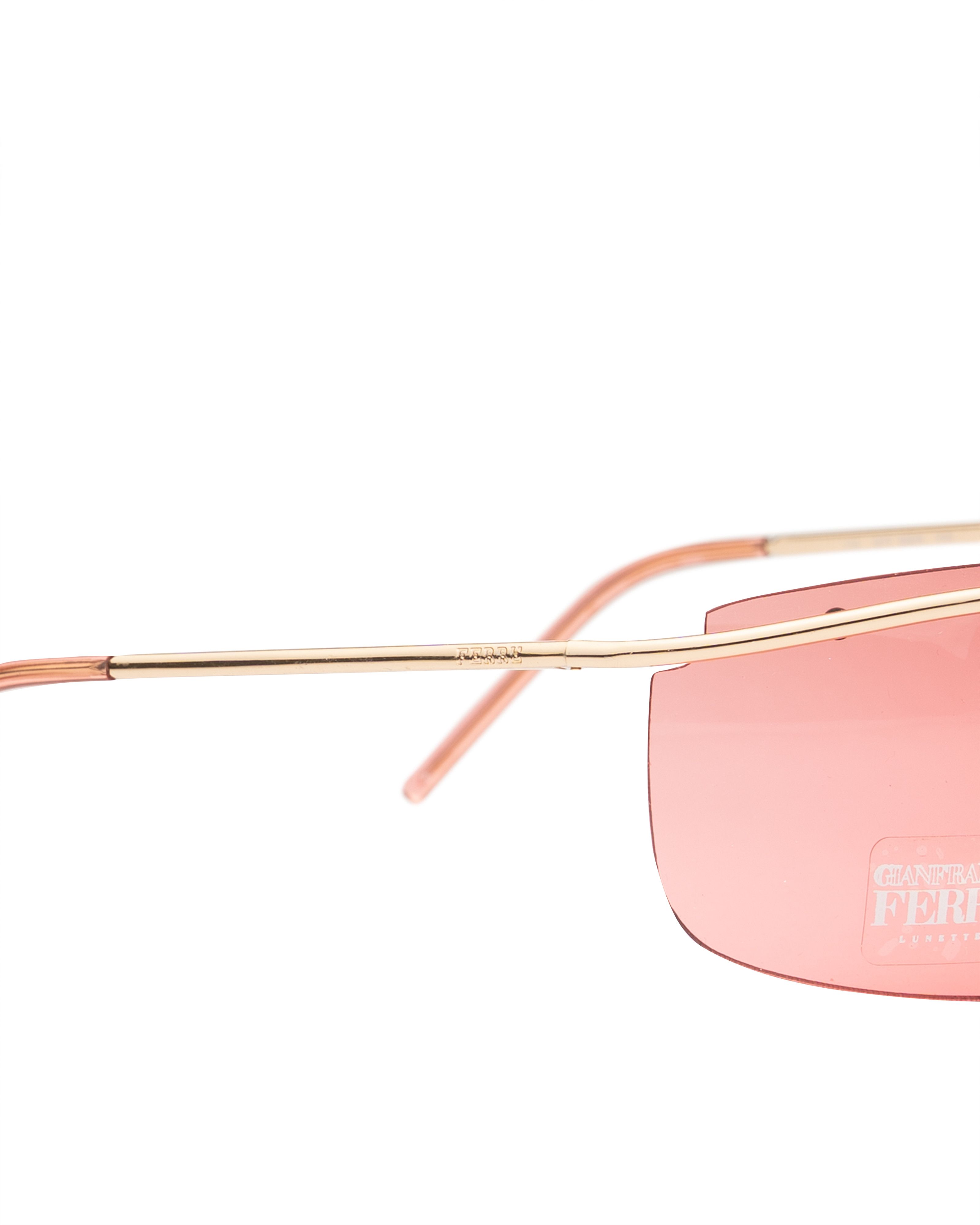 Gianfranco Ferre Gianfranco Ferre '00s Pink Oversized Rimless Sunglasses Size ONE SIZE - 3 Thumbnail