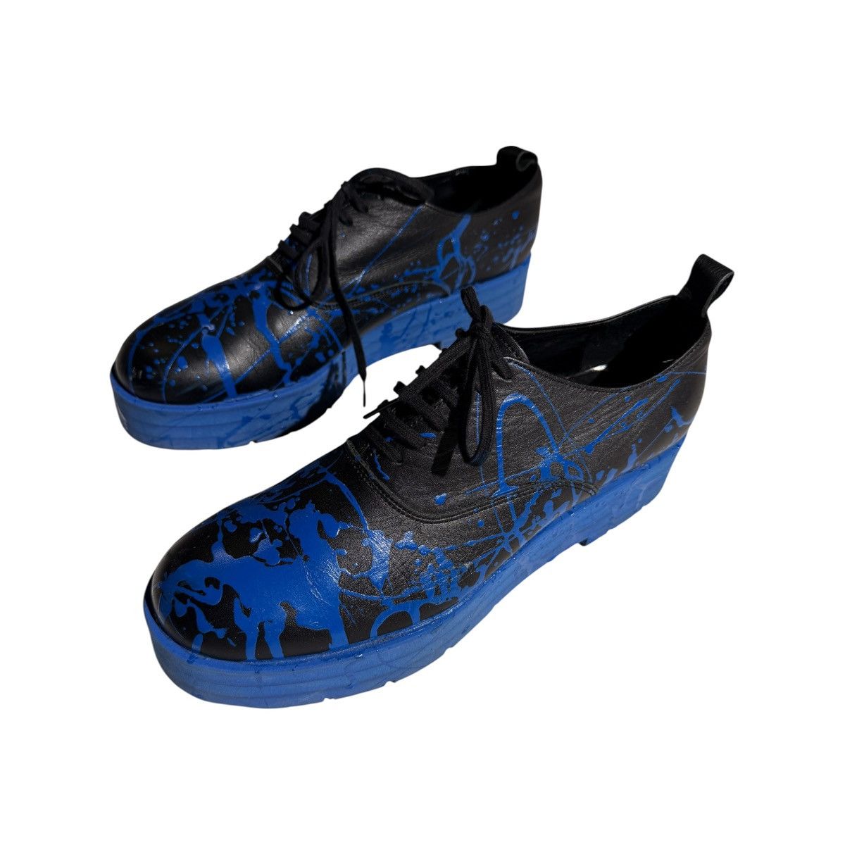 Comme des Garcons Homme Plus 2017 runway paint splatter derby Size US 9.5 / EU 42-43 - 2 Thumbnail