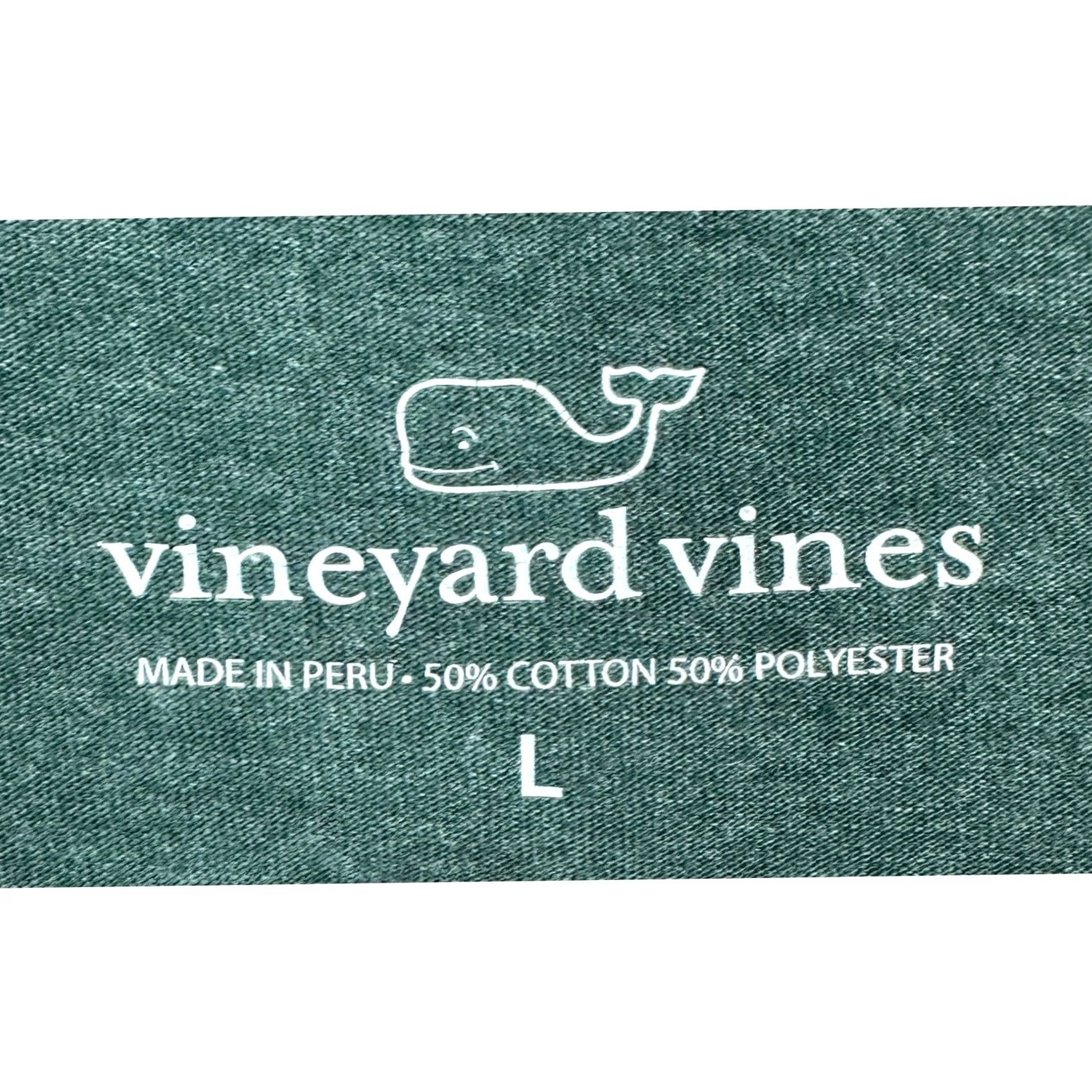 Vineyard Vines Vineyard Vines Sweatshirt Mens Large Green Graphic Whale Logo Crewneck Pullover Size US L / EU 52-54 / 3 - 4 Thumbnail