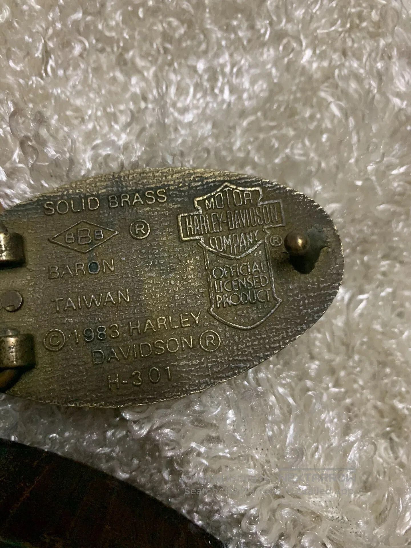 Harley Davidson Harley Davidson 1983 Men's Vintage Belt. Size ONE SIZE - 8 Thumbnail