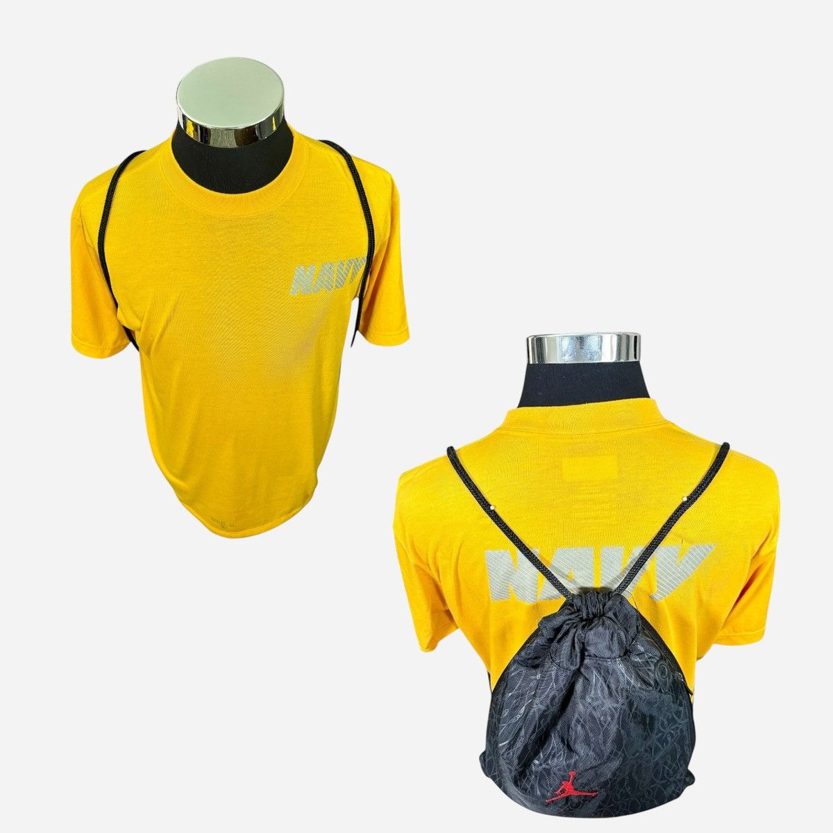 Jordan Brand Jordan Jump Man Black Pattern Padded Drawstring Gym Bag Size ONE SIZE - 16 Thumbnail