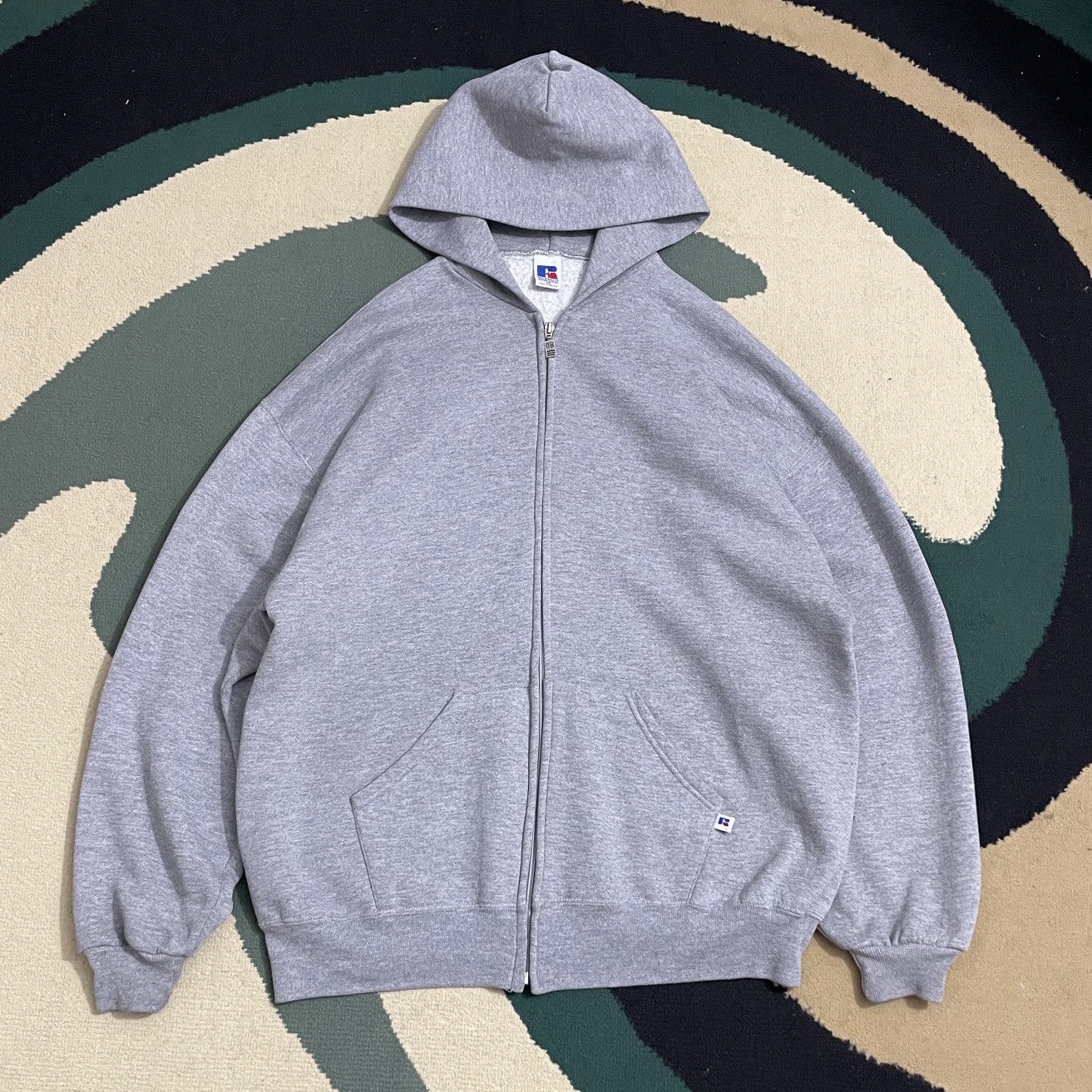 Russell Athletic Devil Boxy Russell Athletic Blank Zip Hoodie Size US XL / EU 56 / 4 - 1 Thumbnail
