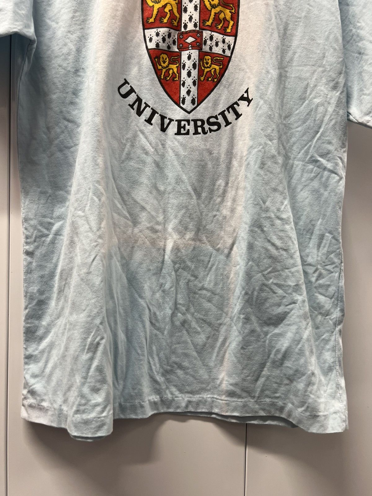 Vintage 90's VTG Vintage Cambridge University Retro School T Shirt Size US XL / EU 56 / 4 - 5 Thumbnail