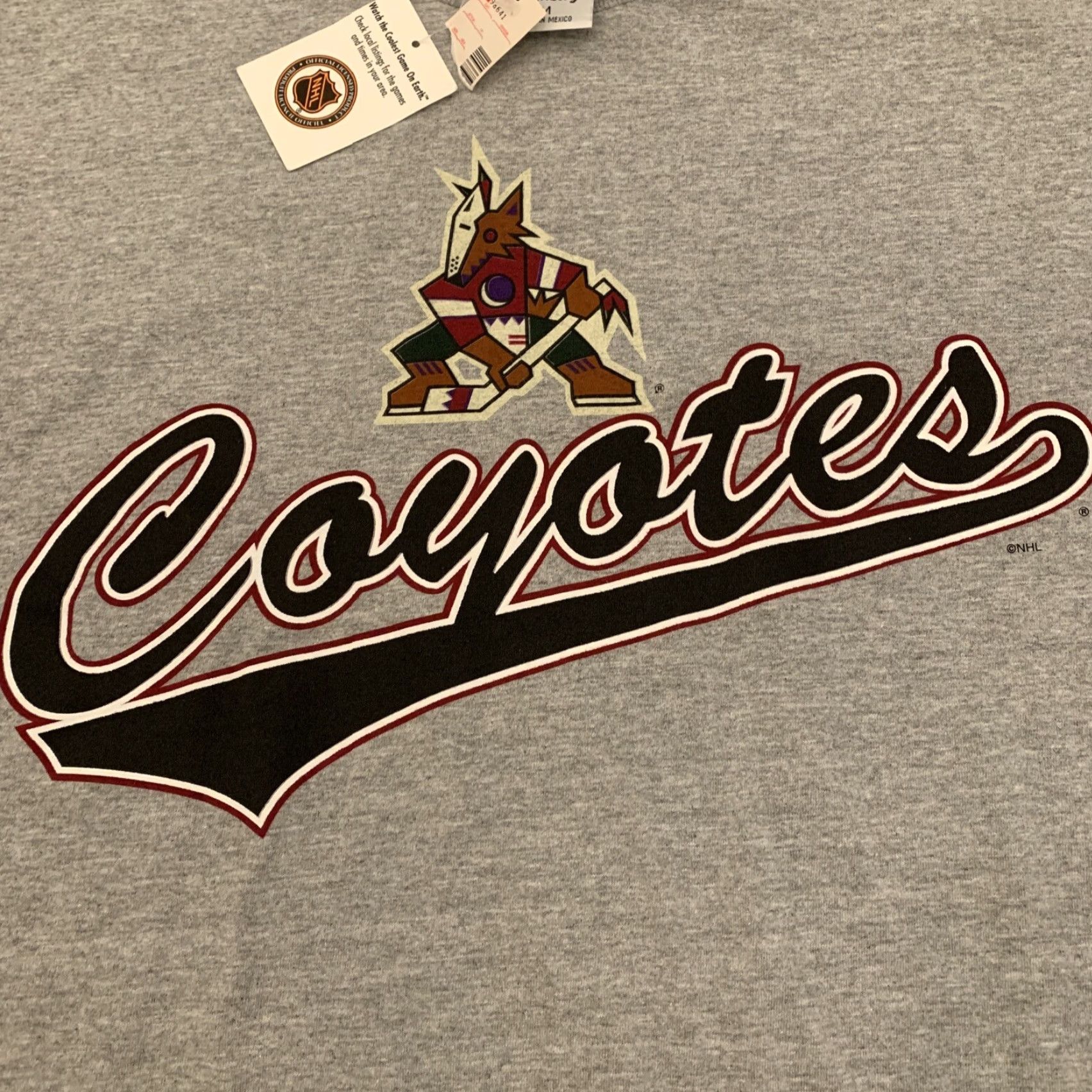 Vintage Dynasty Phoenix Coyotes hockey Shirt Mens Size M Gray NHL Arizona NWT Size US M / EU 48-50 / 2 - 2 Thumbnail