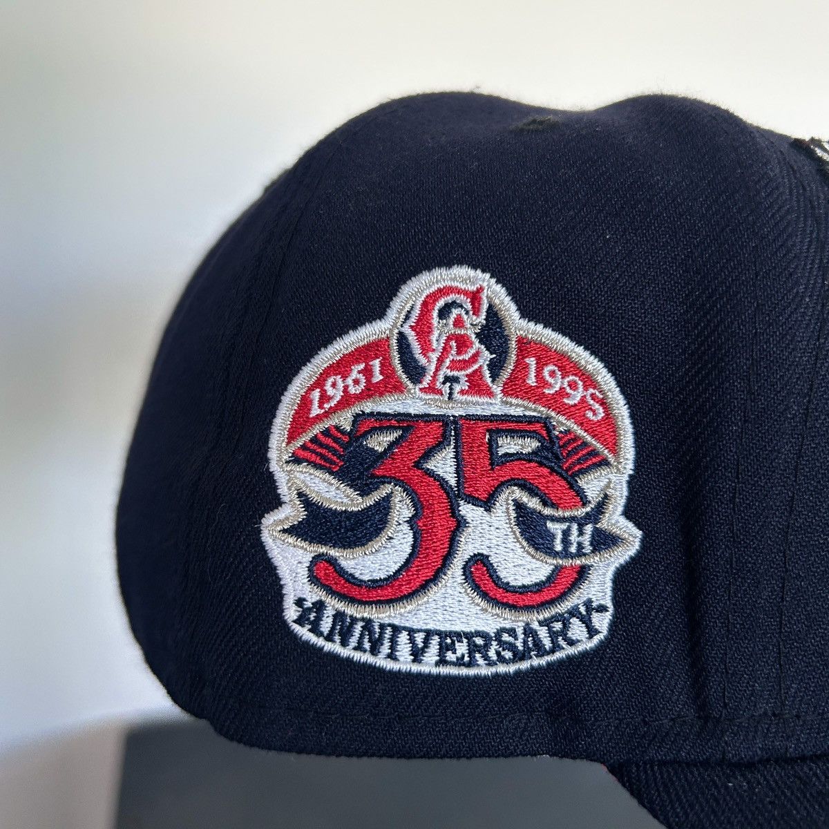 New Era *7 3/8* 1-of-1 NEW ERA California Angels Hand-Sewn Fitted Size ONE SIZE - 6 Thumbnail