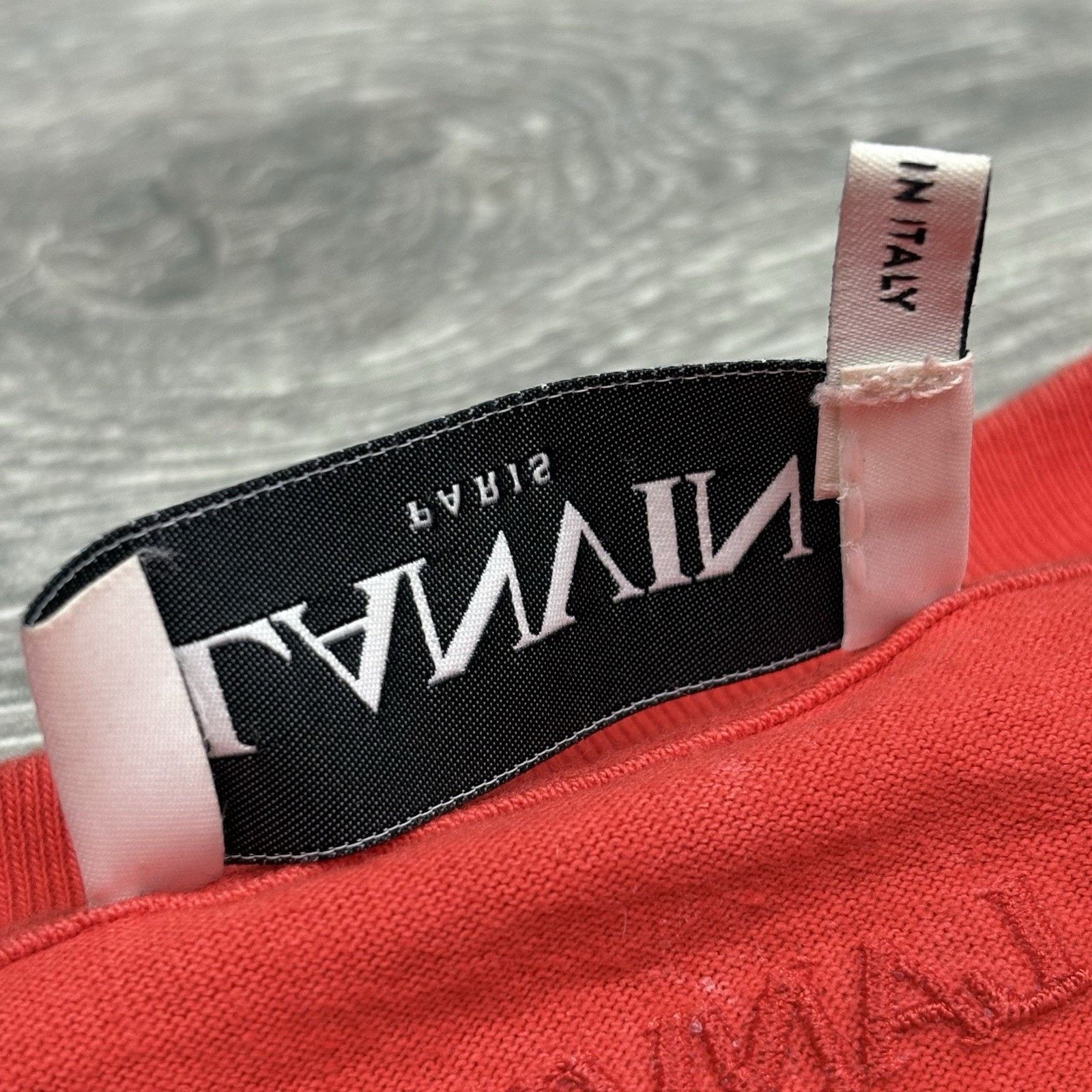 Lanvin Lanvin Embroidered Logo T-Shirt ' Red ' | GOOD CONDITION! Size US XL / EU 56 / 4 - 9 Thumbnail