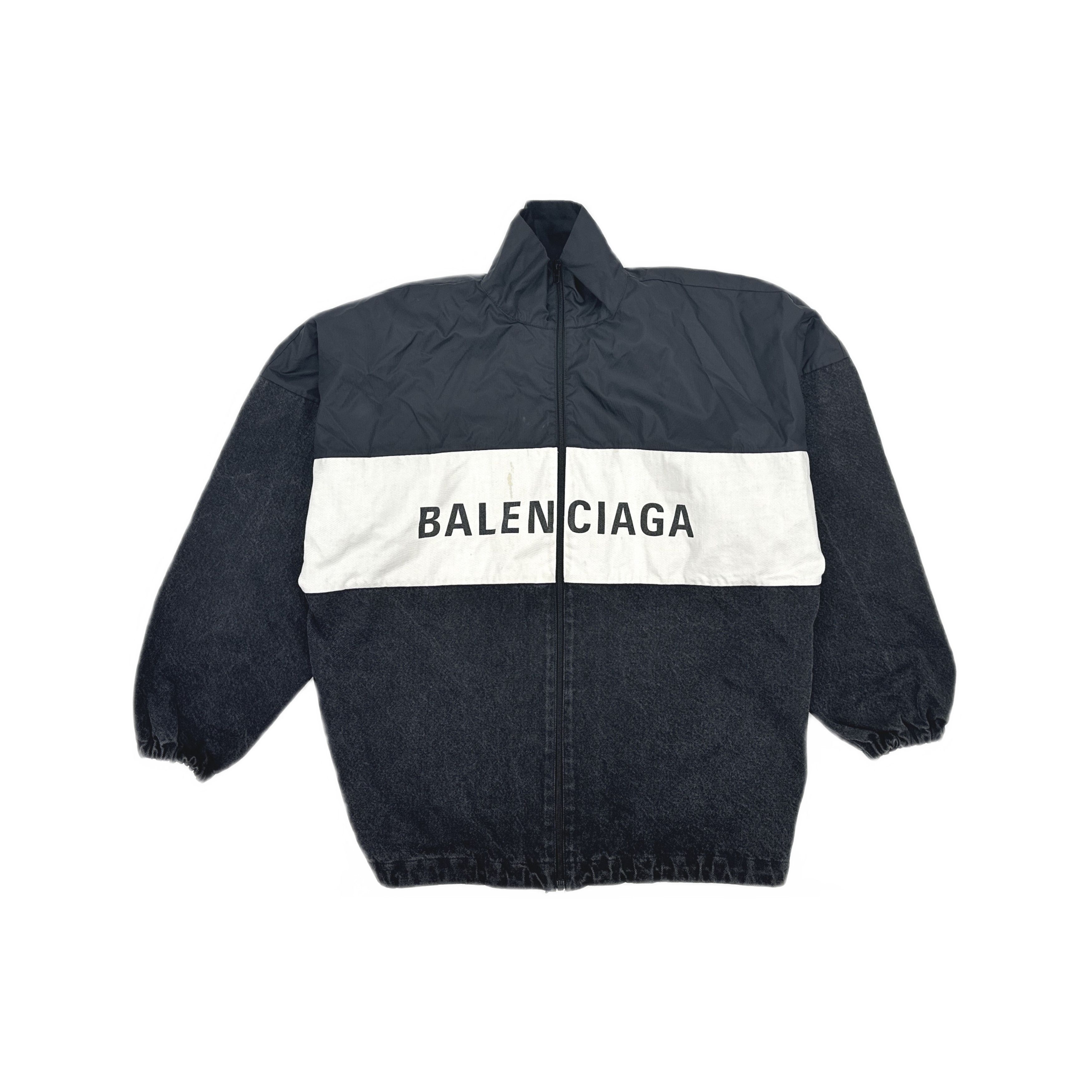 Balenciaga Balenciaga Logo Colorblock Jacket Size 34 Size XS / US 0-2 / IT 36-38 - 1 Thumbnail