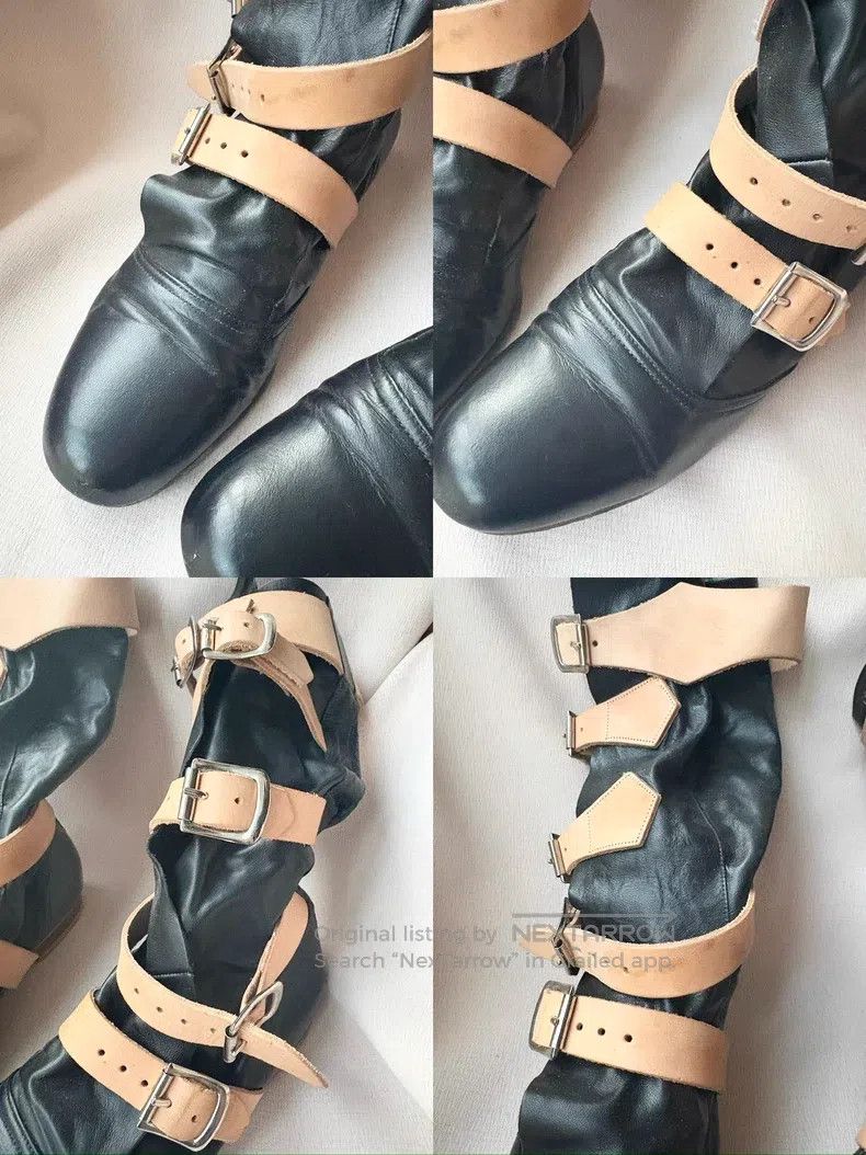 Vivienne Westwood Vivienne Westwood Black Leather Pirate Boots Size US 7.5 / IT 37.5 - 7 Thumbnail