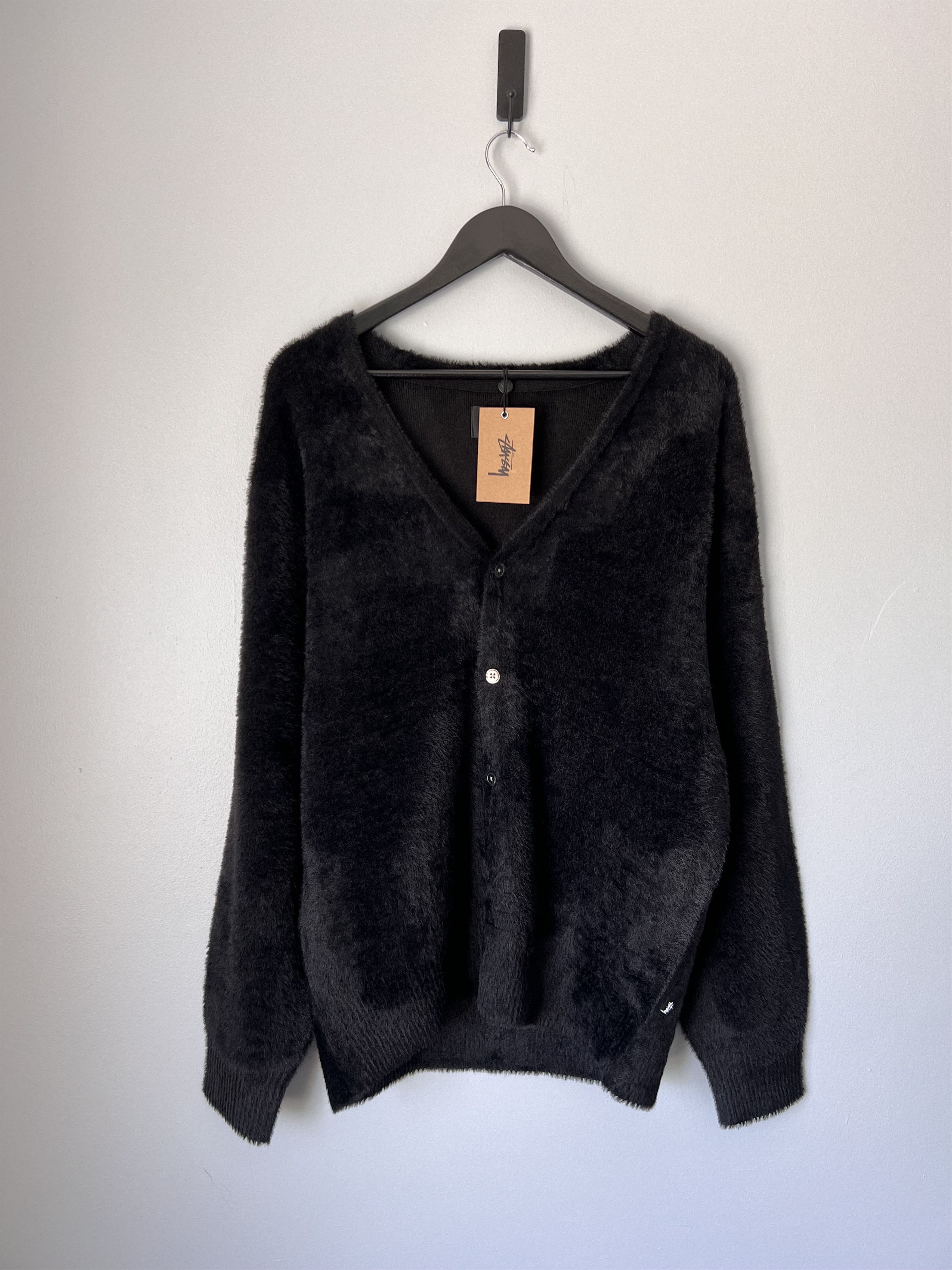 Stussy Shaggy Cardigan | Grailed