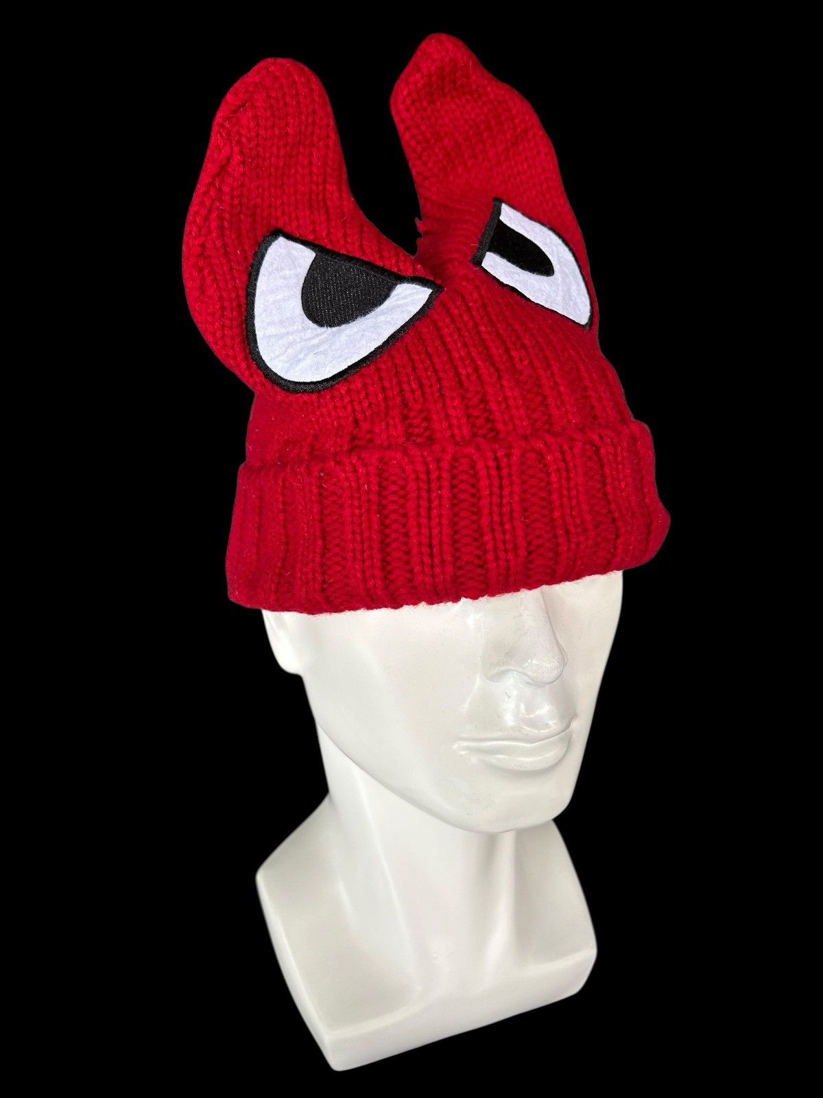 Japanese Brand × Kapital × Vintage Devil Horn Knitted Rare Beanie Hats ☠️☠️ Size ONE SIZE - 4 Thumbnail