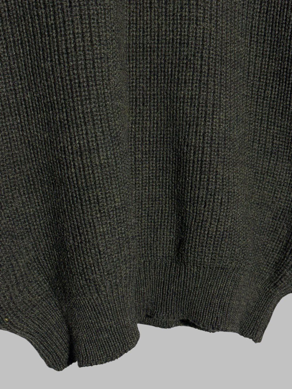 Barbour Barbour Knit Sweater Ribbed Military Scotland Wool V-Neck Size US L / EU 52-54 / 3 - 10 Thumbnail