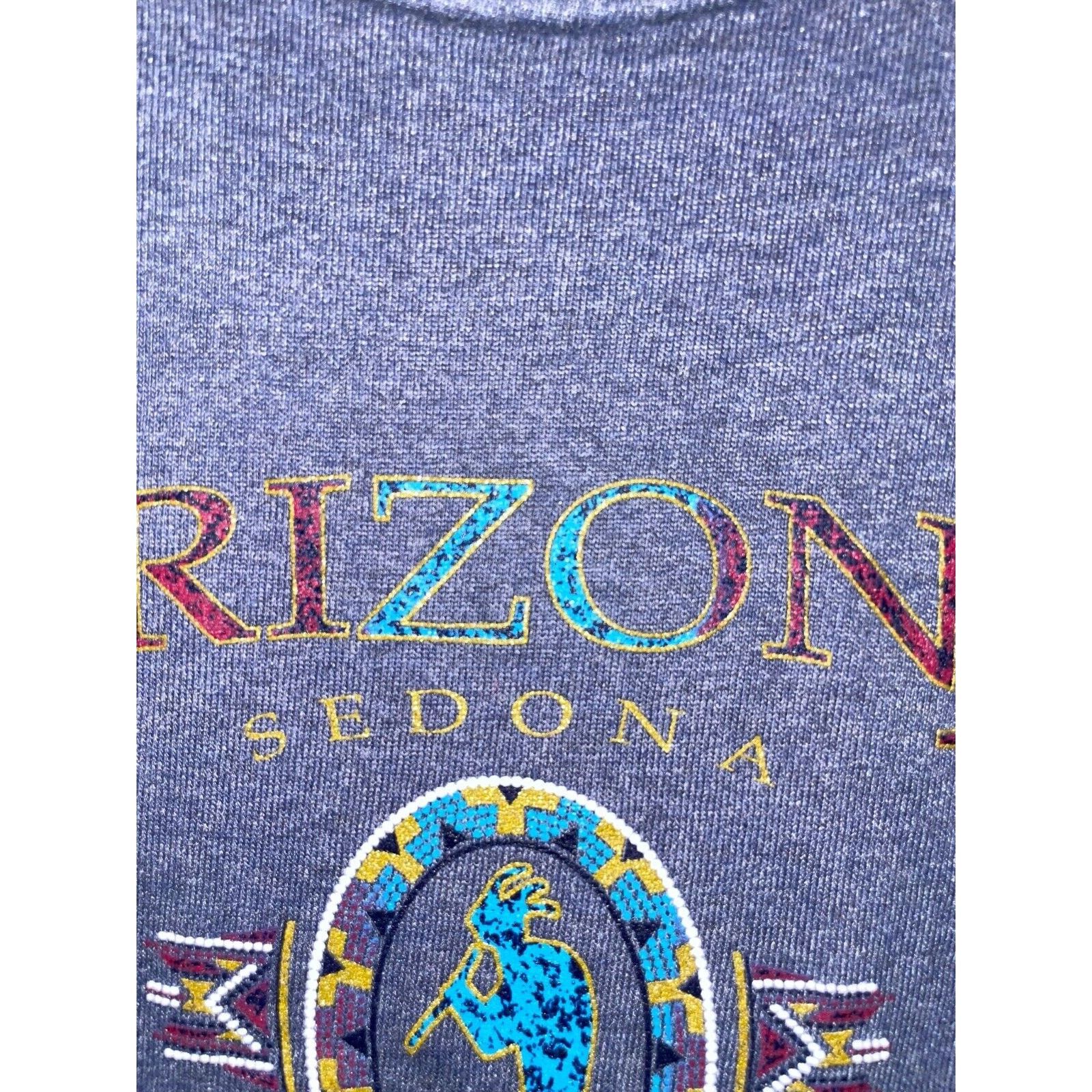 Jerzees Vintage Kokopelli Shirt Arizona Sedona AZ Aborginal Tee 90s Size US L / EU 52-54 / 3 - 3 Thumbnail