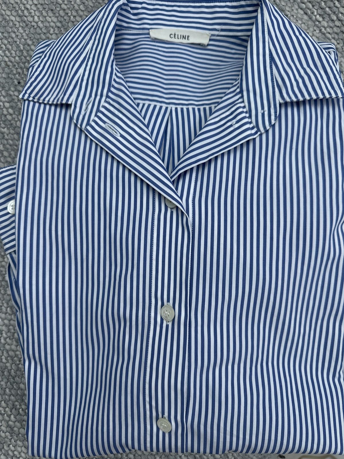 Celine Celine Phoebe Philo Striped shirt Size XS / US 0-2 / IT 36-38 - 5 Thumbnail
