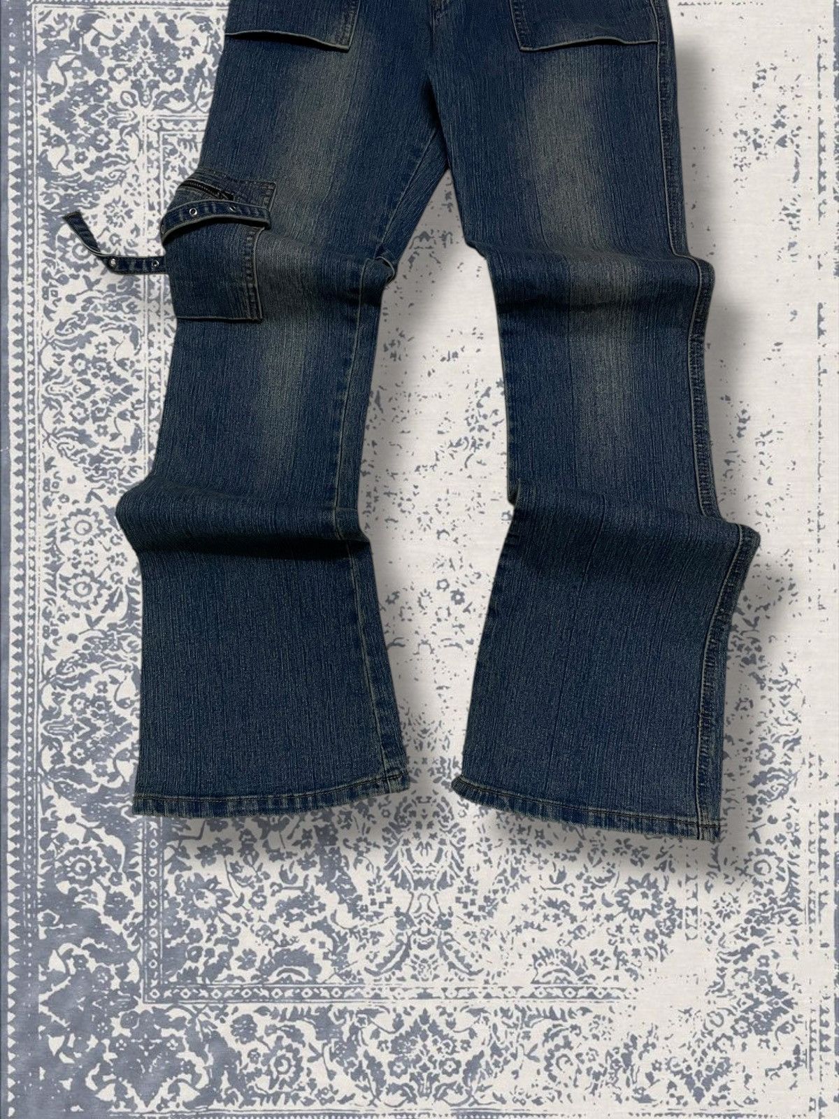 Designer × Japanese Brand × Vintage Vintage 1990s Japan Designer Haphazard Bondage Punk Denim Size US 26 / EU 42 - 3 Thumbnail