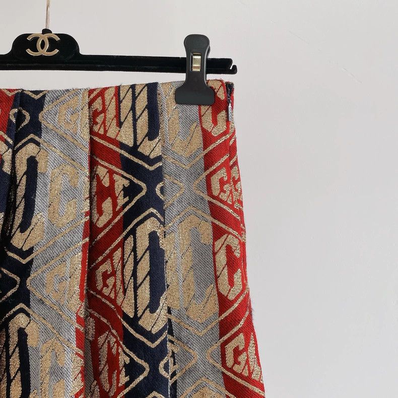 Gucci Gucci Logo embroidered skirt 2504-Nextarrow Size 25" / US 0 / IT 36 - 3 Thumbnail