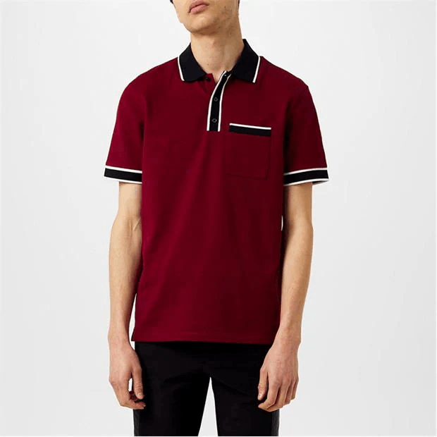 Moncler Striped Logo Polo Shirt Size US M / EU 48-50 / 2 - 5 Thumbnail