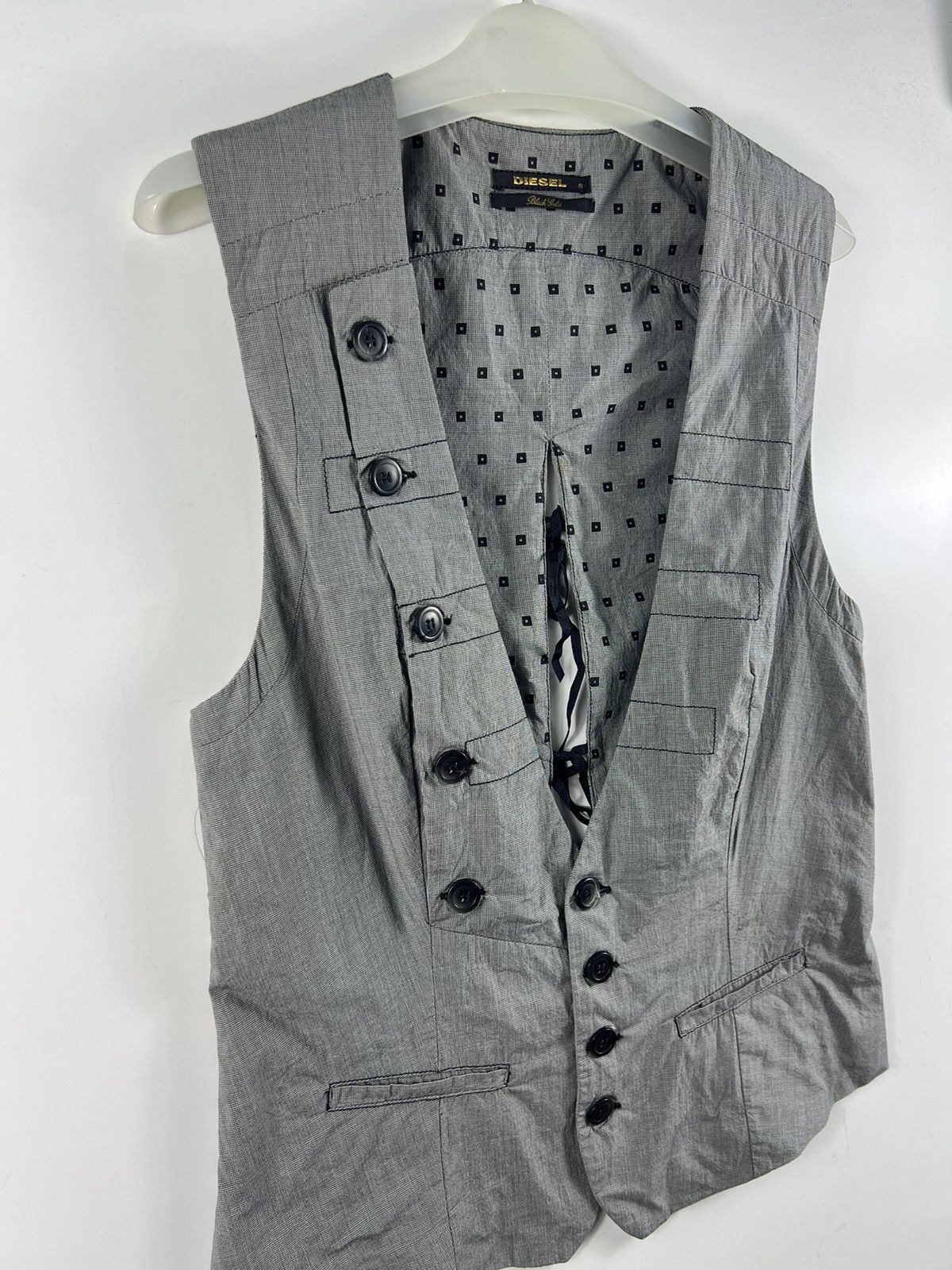 Diesel Black Gold 🔥 Gothic Vest Diesel Black Gold - s Size XS / US 0-2 / IT 36-38 - 3 Thumbnail