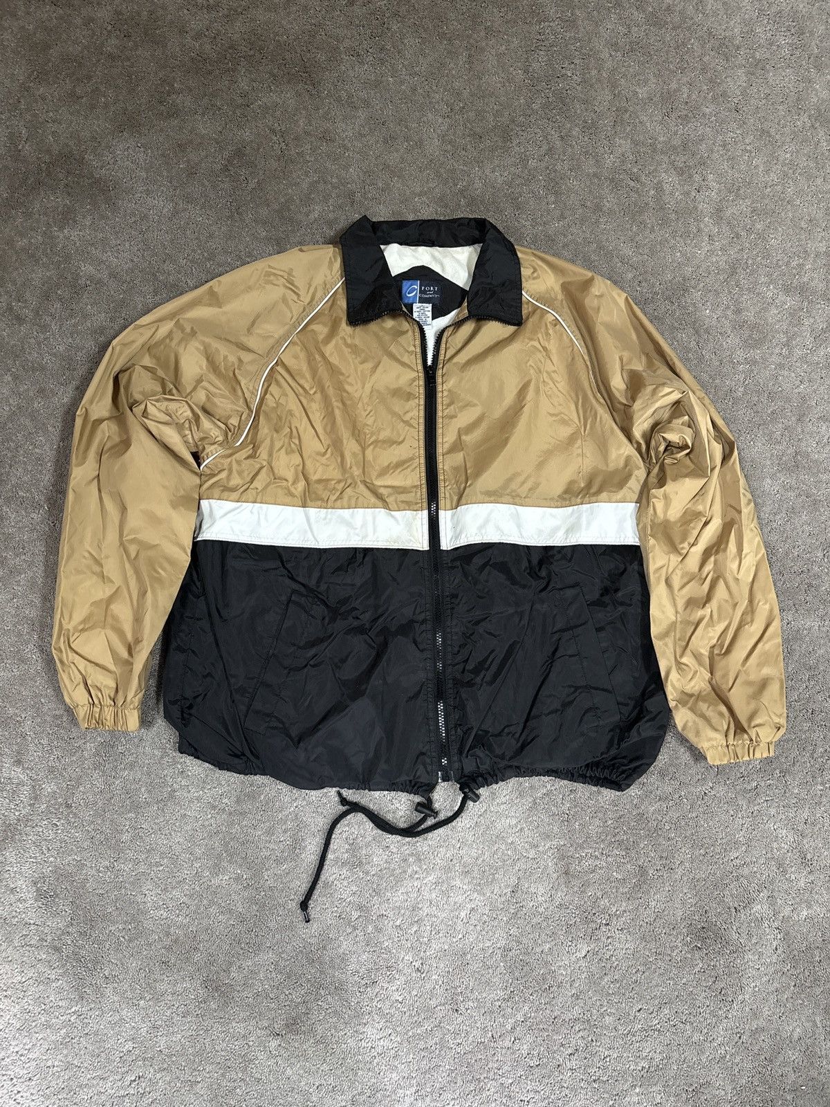 POST&CO Port and Company Gold, White, and Black Windbreaker Size US L / EU 52-54 / 3 - 1 Thumbnail