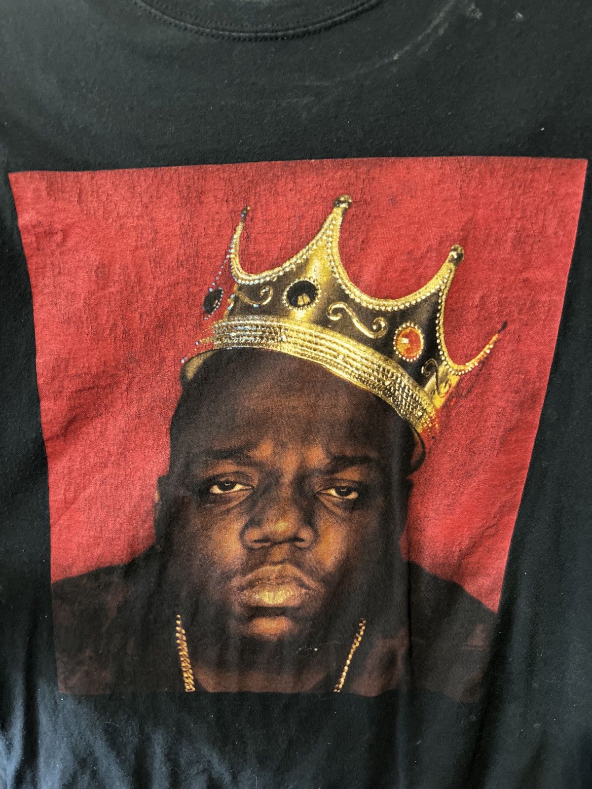 Band Tees VINTAGE THE NOTORIOUS B.I.G BIGGIE KING CROWN GRAPHIC TEE Size US M / EU 48-50 / 2 - 2 Thumbnail