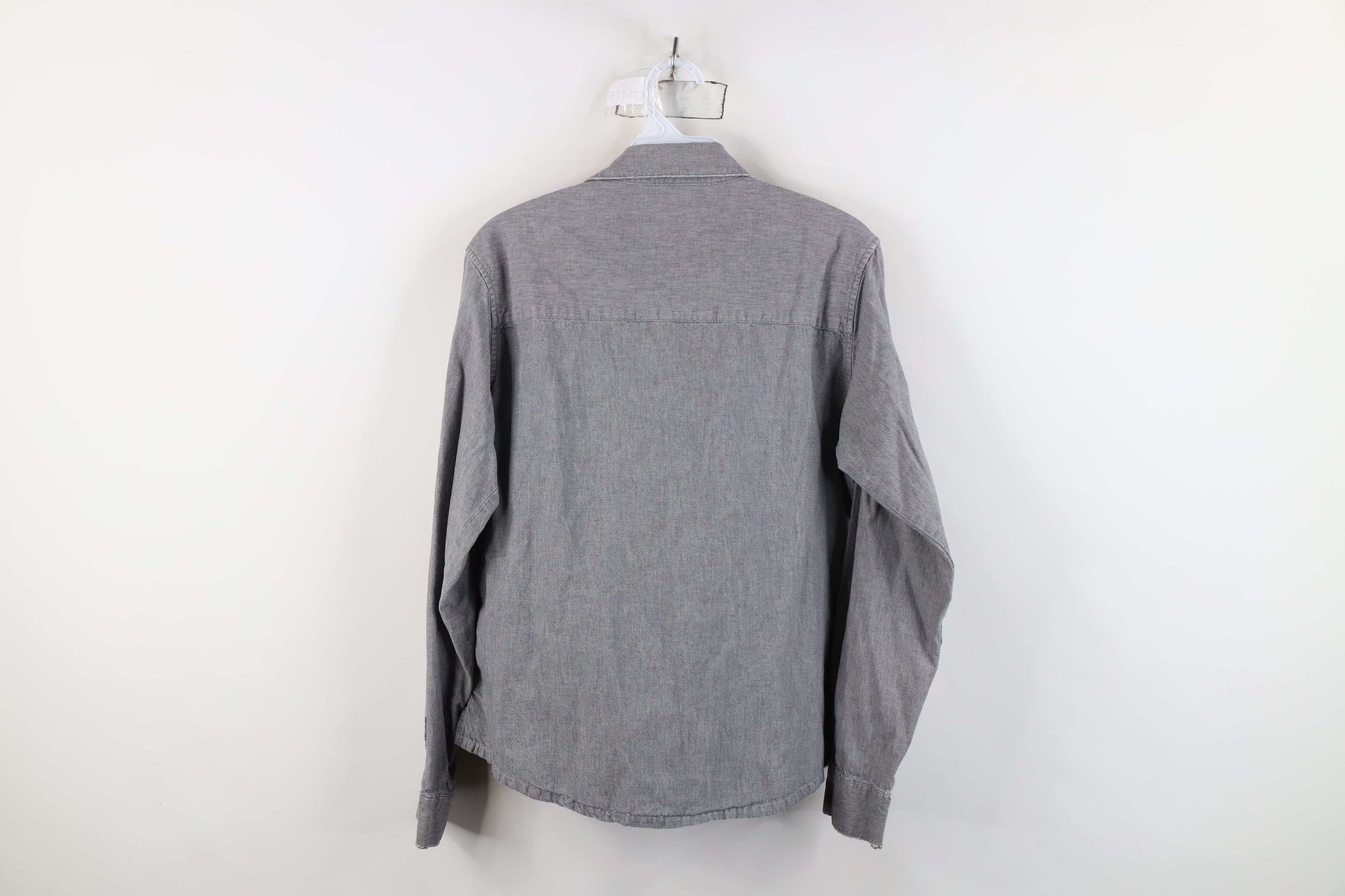 Harley Davidson Vintage Harley Davidson Chambray Snap Button Shirt Gray Size S / US 4 / IT 40 - 12 Thumbnail