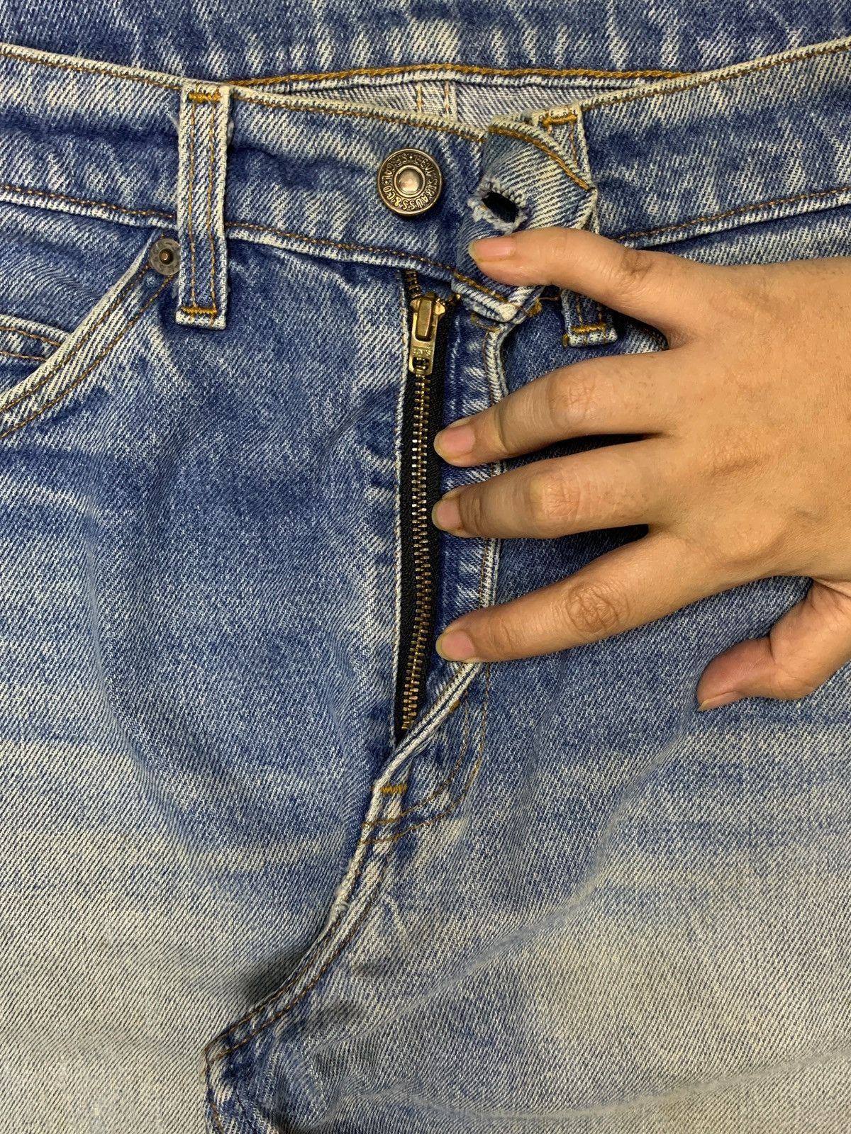 Levi's × Levi's Vintage Clothing Vintage 80s Levis 509 Orange Tab Distressed Mud Wash Jeans Size US 29 - 3 Thumbnail