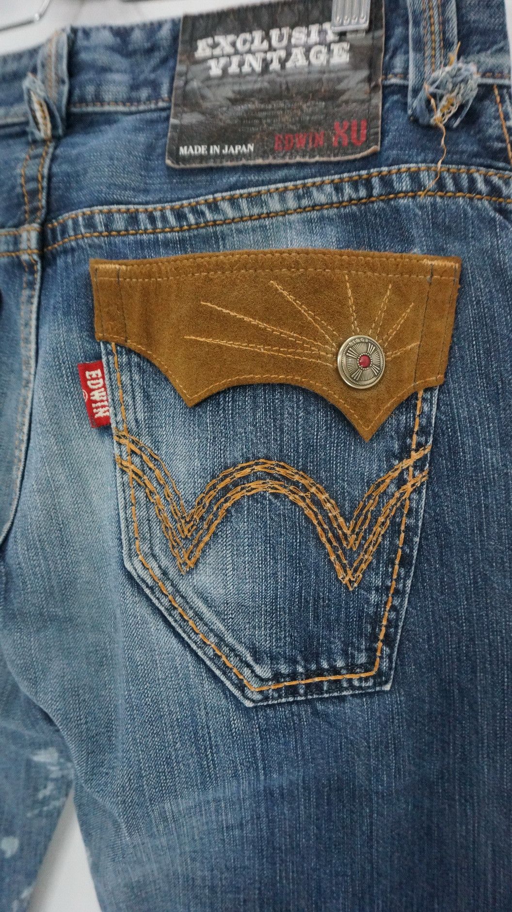 Edwin Rare 🔥 NAVAJO Design EDWIN Exclusive Vintage XV Jeans Size US 31 - 9 Thumbnail
