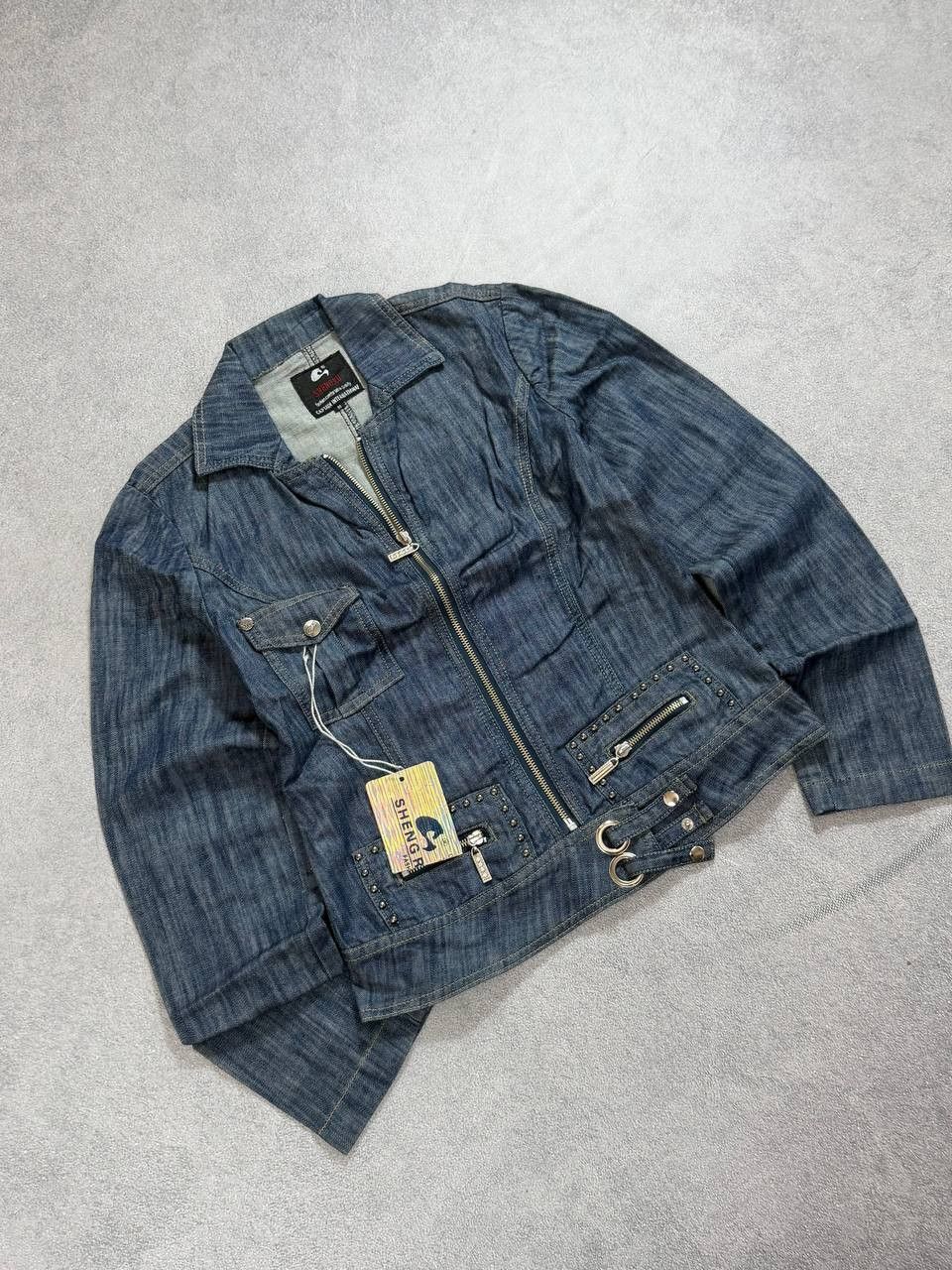 Japanese Brand VTG 90s Denim Trucker Multi-zip archive japan style jacket Size US S / EU 44-46 / 1 - 5 Thumbnail