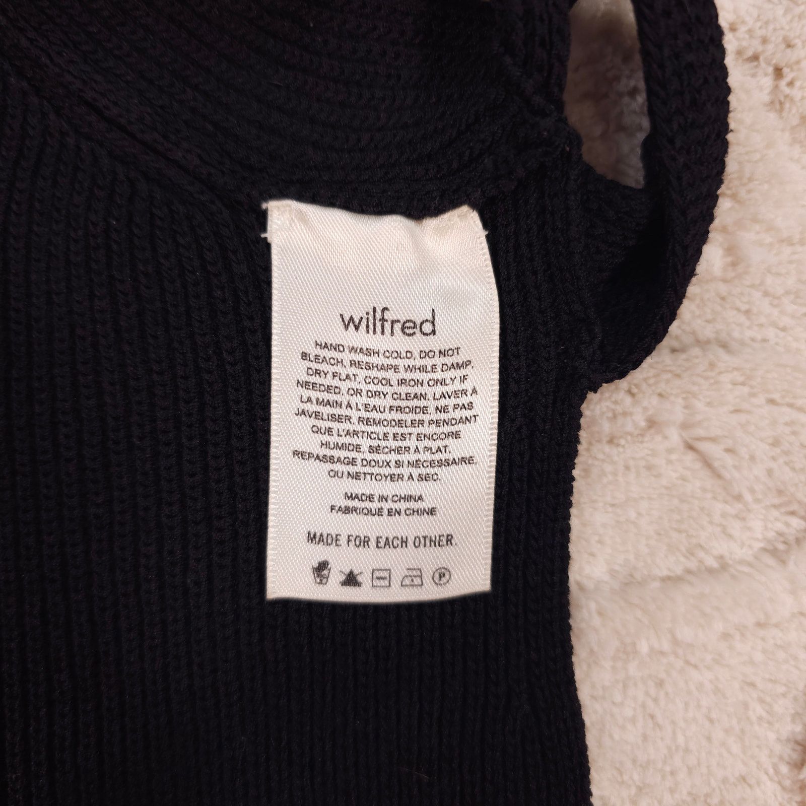 Other Wilfred Cayenne Knit Crop Top Black Sz Medium Size M / US 6-8 / IT 42-44 - 8 Thumbnail