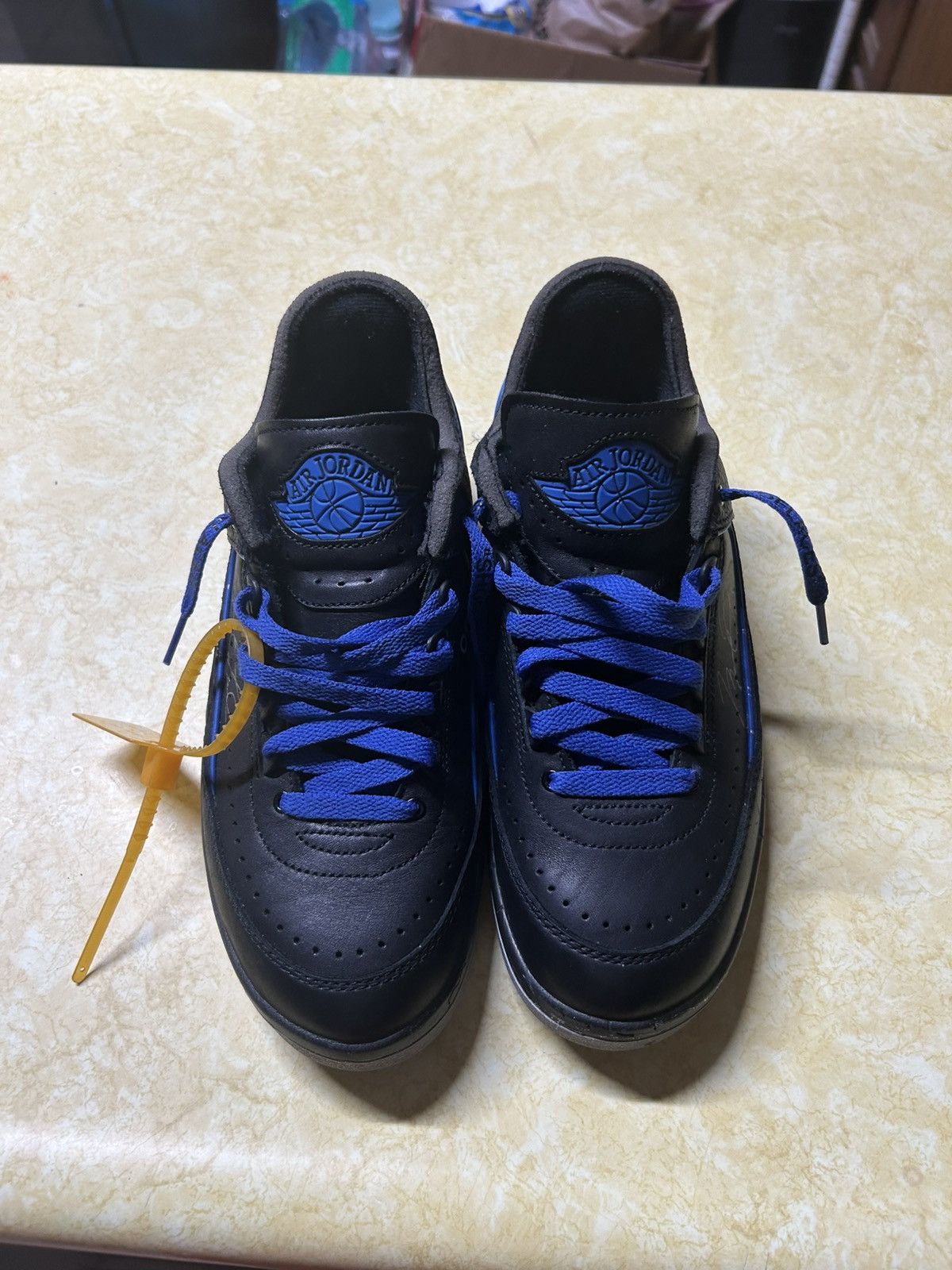 Jordan Brand × Off-White Off-White x Air Jordan 2 Retro SP Low Black Varsity Royal Size US 8 / EU 41 - 1 Thumbnail
