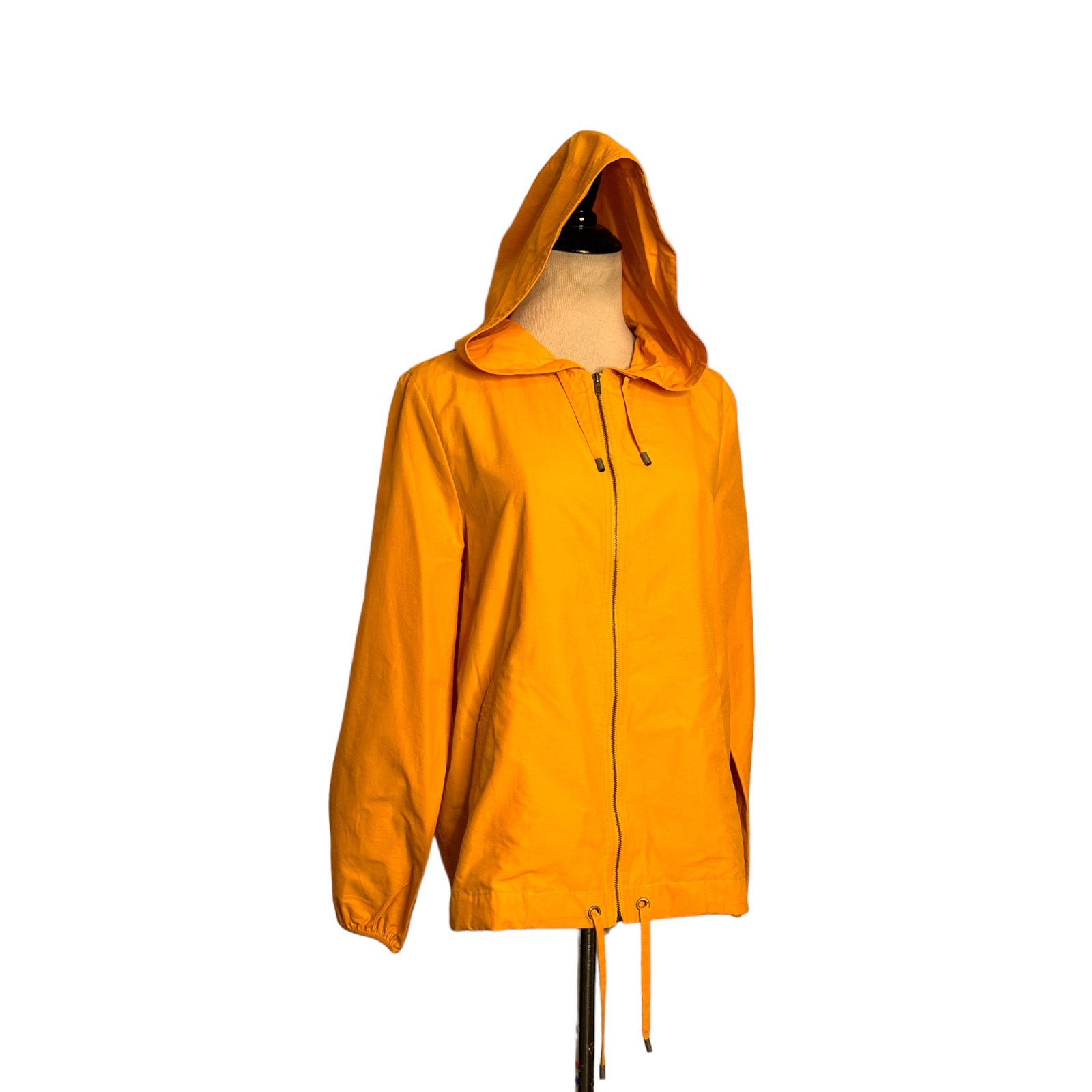 Eileen Fisher EILEEN FISHER Mango Drawstring Hooded Zip Jacket size PM Size M / US 6-8 / IT 42-44 - 14 Thumbnail