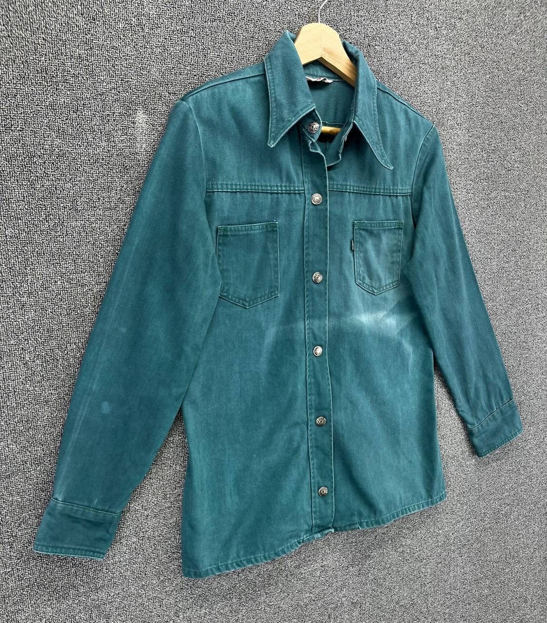 Levi's Vintage 70s Levi's Big E Black Tab Button Up Flannel Jacket Size M / US 6-8 / IT 42-44 - 2 Thumbnail