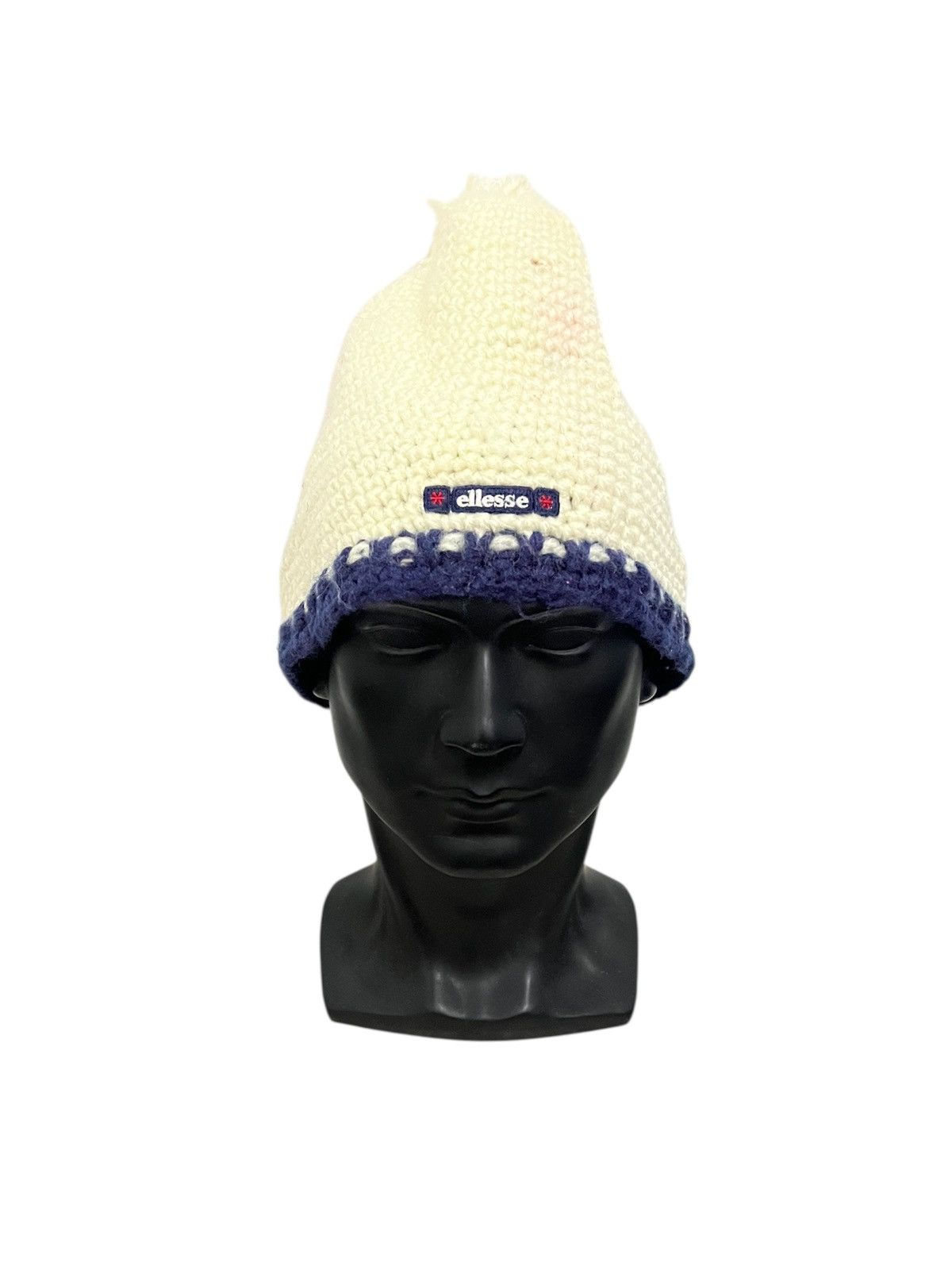 Ellesse × Vintage Vintage Ellesse crochet beanie hat Size ONE SIZE - 1 Thumbnail