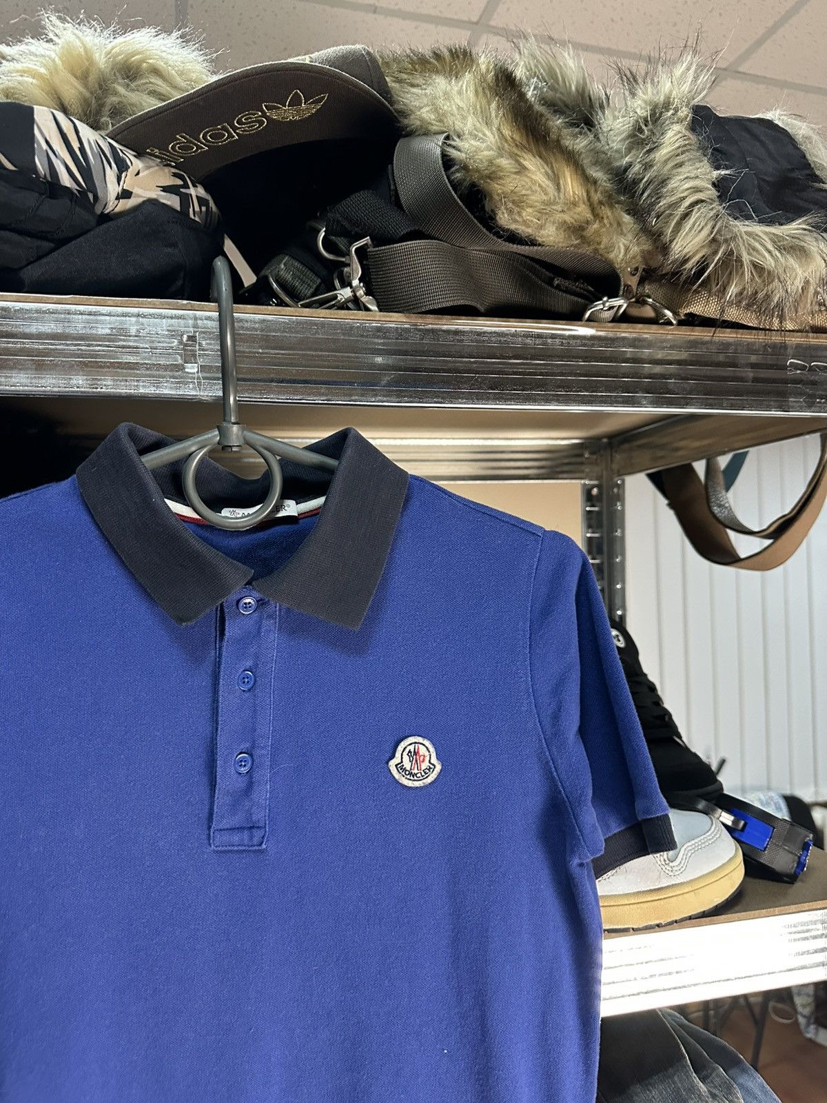 Moncler Polo Moncler Blue 12/152 Size US XXS / EU 40 - 2 Thumbnail