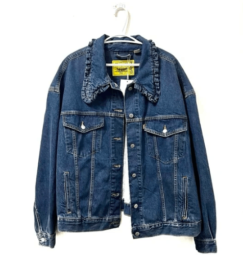 Ganni × Levi's Ganni x Levi’s | NWT Collared Trucker Denim Jacket Size 3XL / US 20-22 - 2 Thumbnail