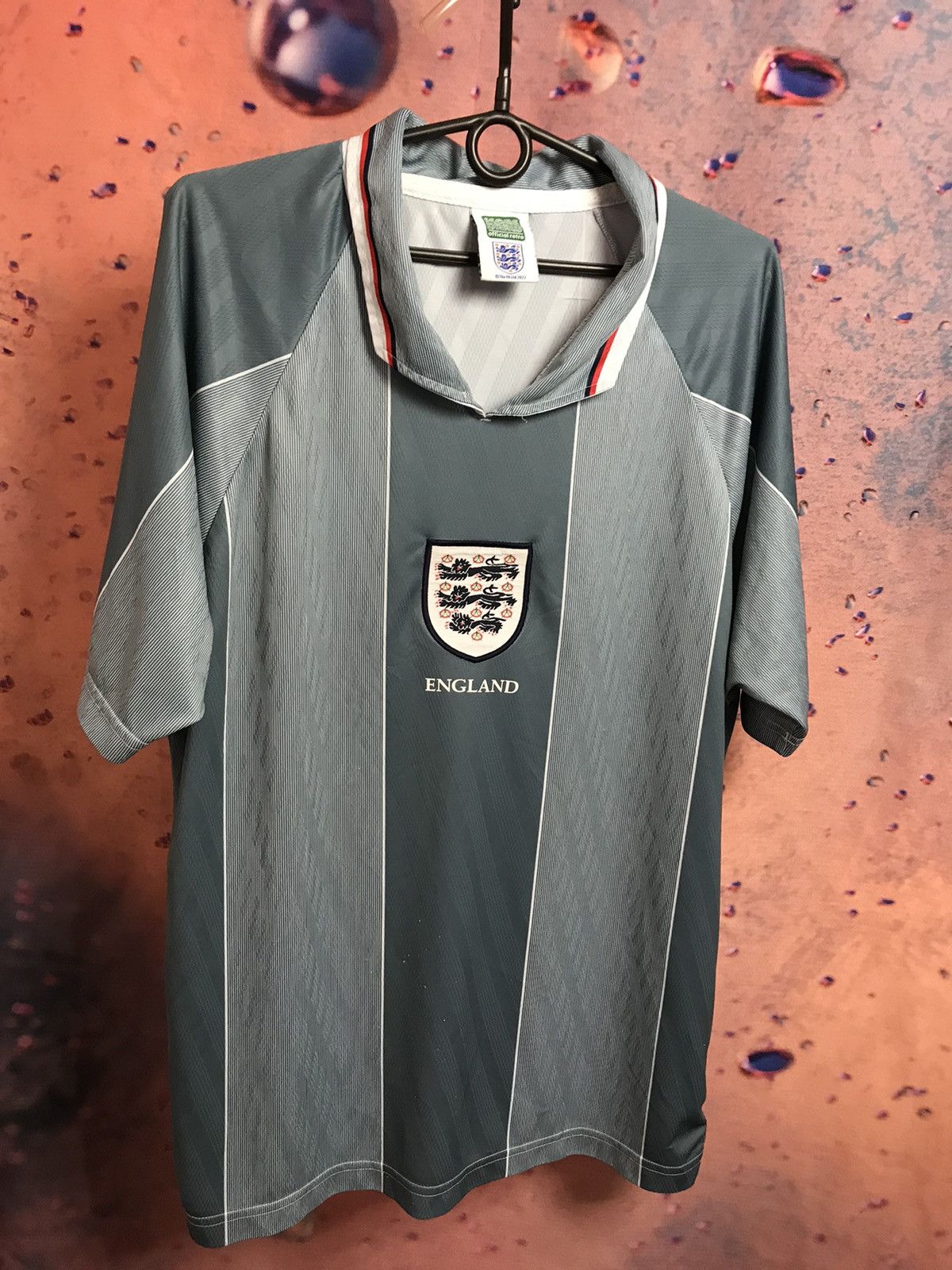 Vintage England streetwear soccer jersey Size US L / EU 52-54 / 3 - 3 Thumbnail