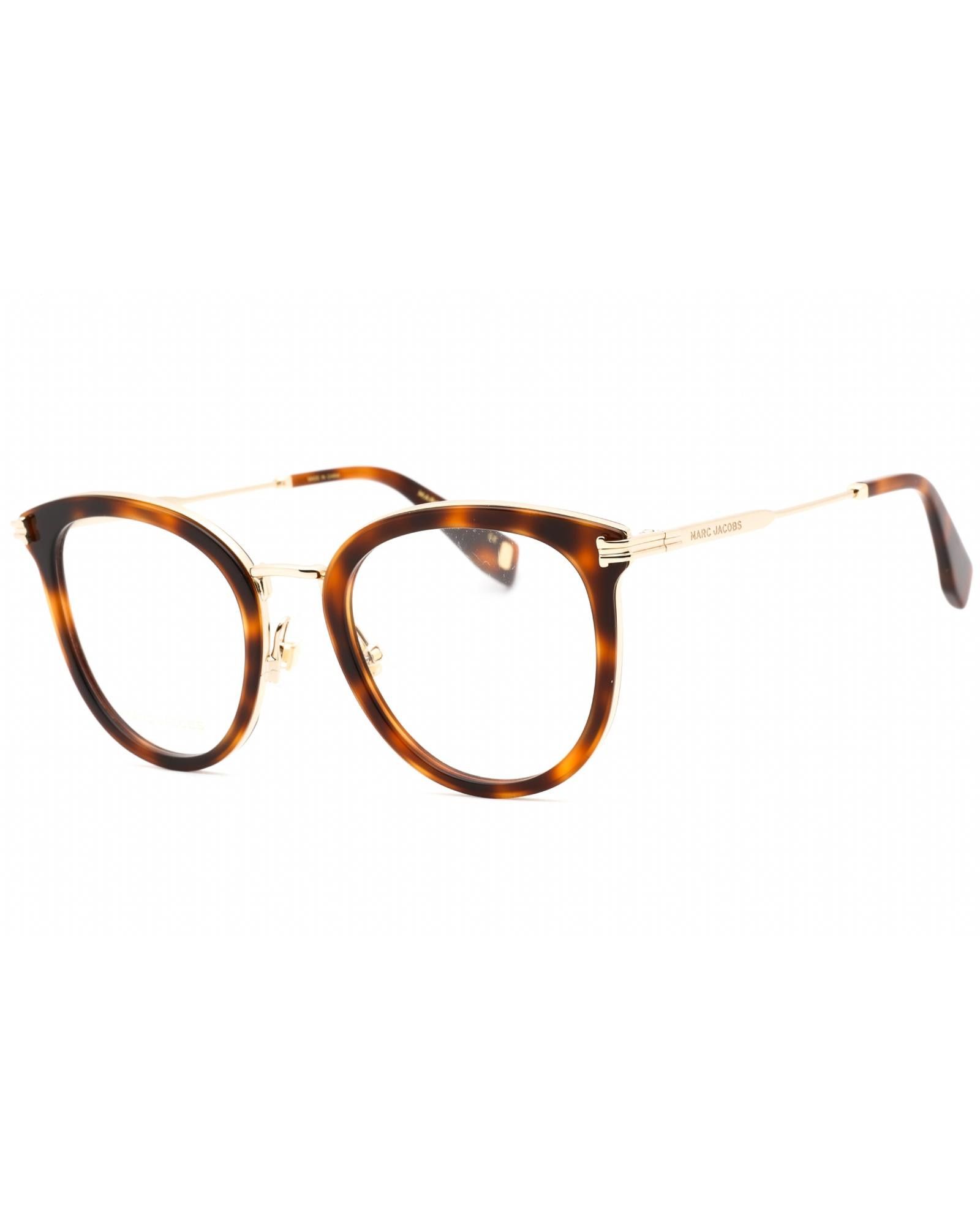 image of Marc Jacobs Mj 1055 Eyeglasses Havana Gold/clear Demo Lens, Women's