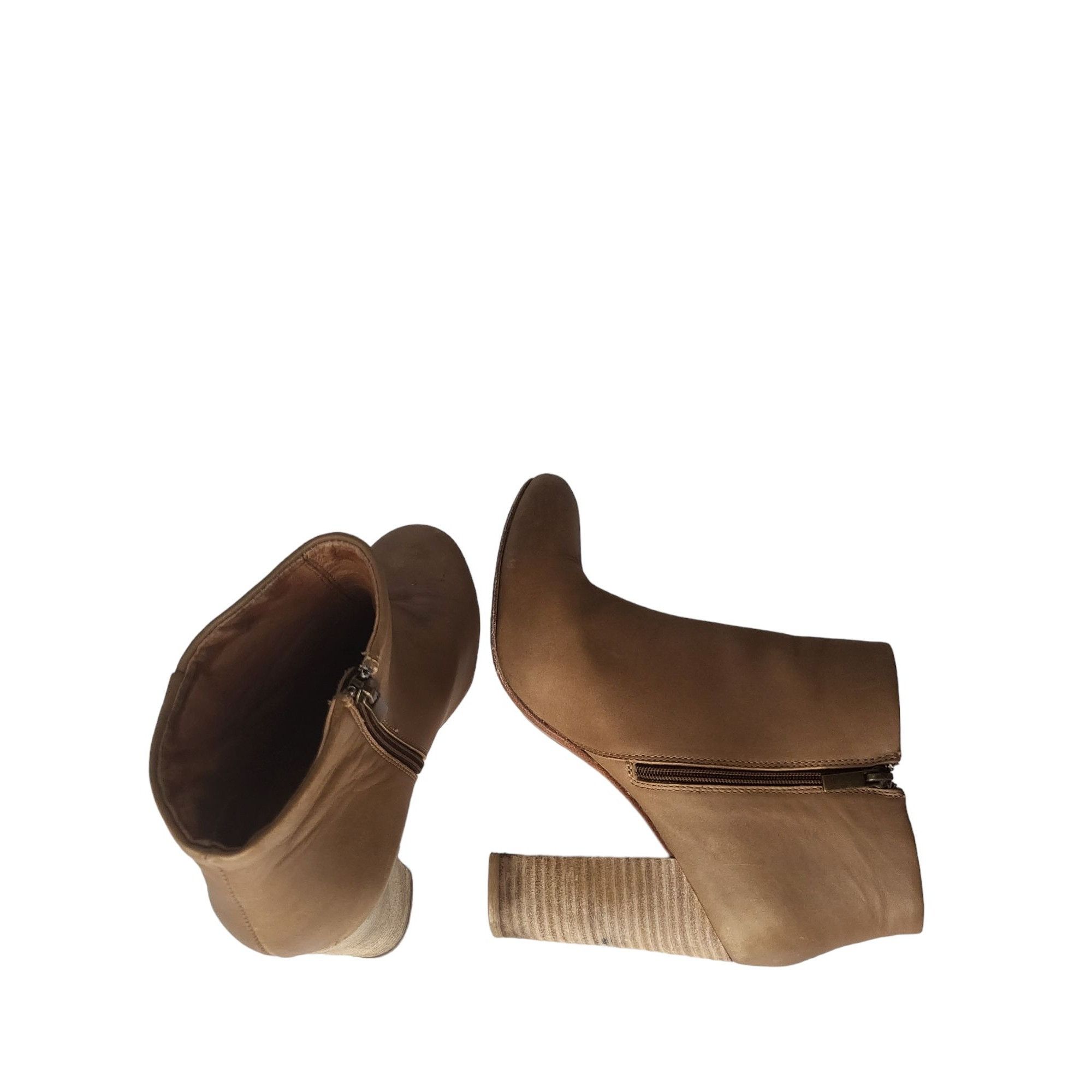 Joie Joie Brown Leather Ankle Boots Women Sz 7 US Vero Cuoio Bloc Size US 7 / IT 37 - 7 Thumbnail