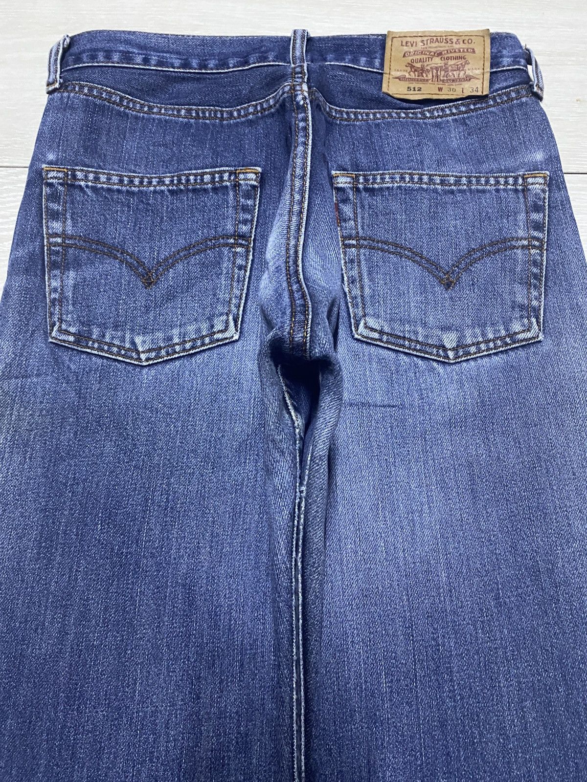 Levi's Vintage Levis 512 Blue Wash Baggy Jeans Size US 29 - 4 Thumbnail