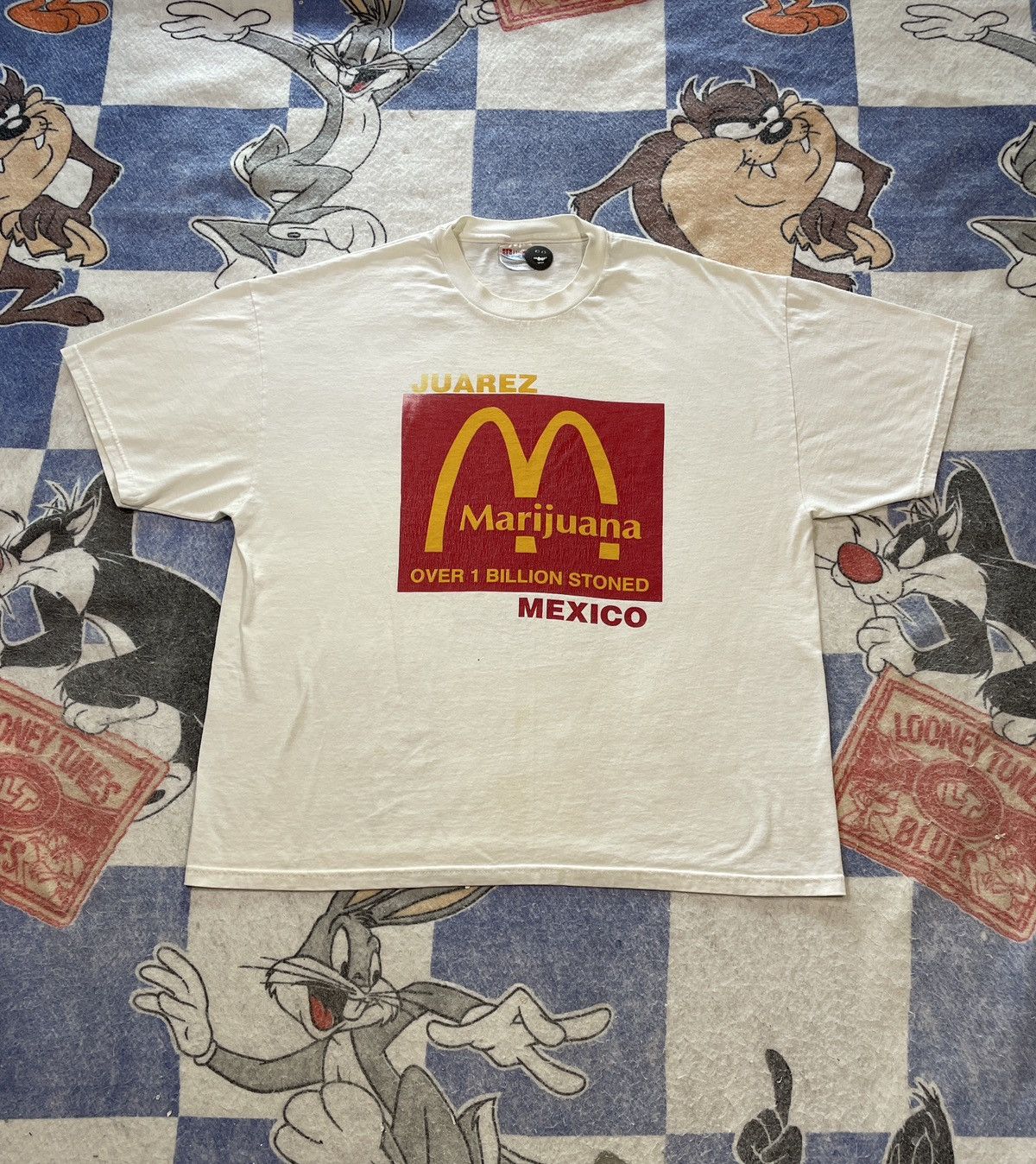 Vintage Vintage marijuana McDonald’s rip tee Size US XL / EU 56 / 4 - 1 Thumbnail