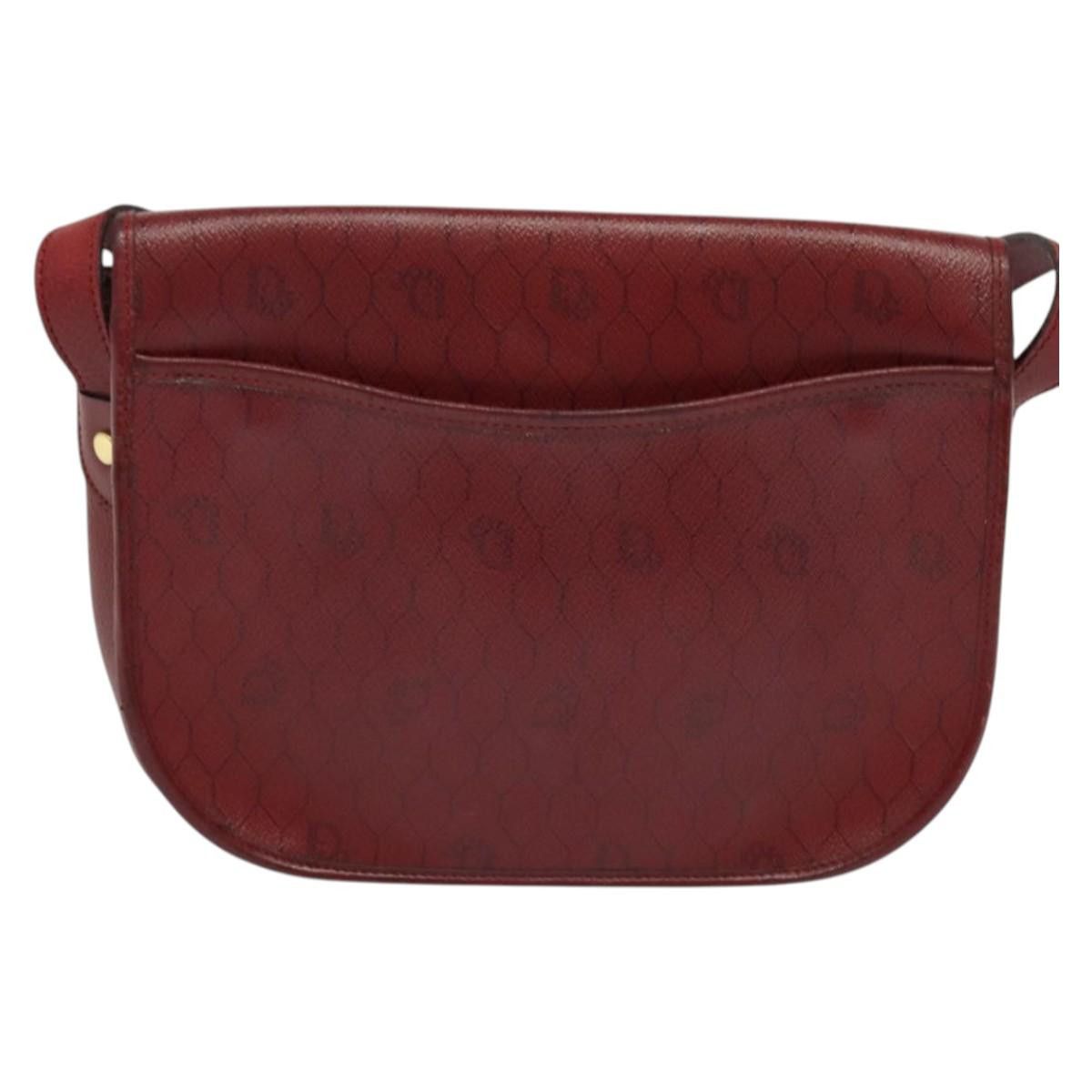 Dior DIOR Honeycomb Canvas Shoulder Bag Pvc Red Gold Size ONE SIZE - 3 Thumbnail