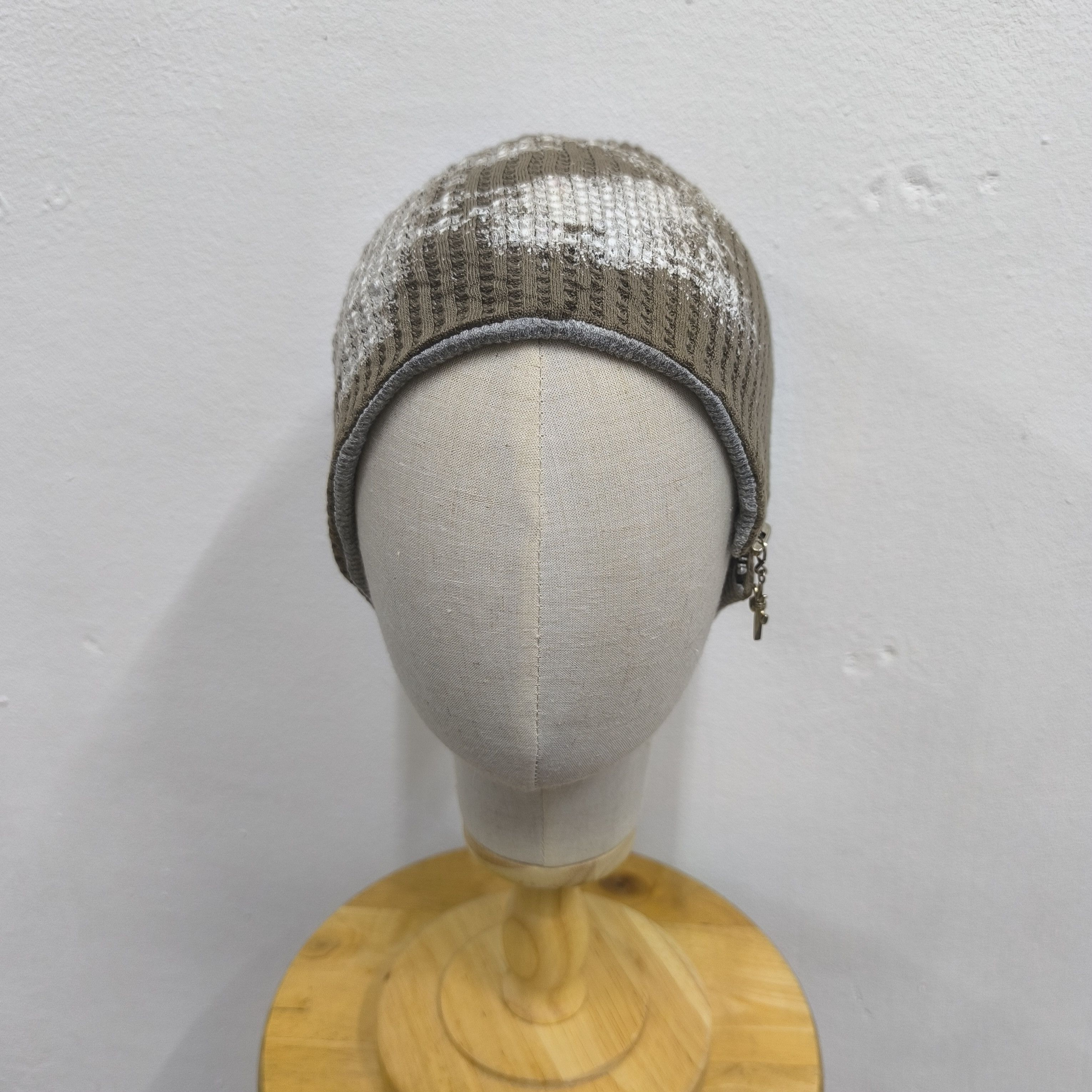 General Research ✨Japanese harajuku style gothic punk zip pull on beanie hat Size ONE SIZE - 2 Thumbnail