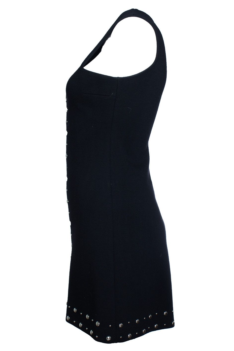 Saint Laurent Paris Saint Laurent, studded sleeveless mini dress Size S / US 4 / IT 40 - 2 Thumbnail
