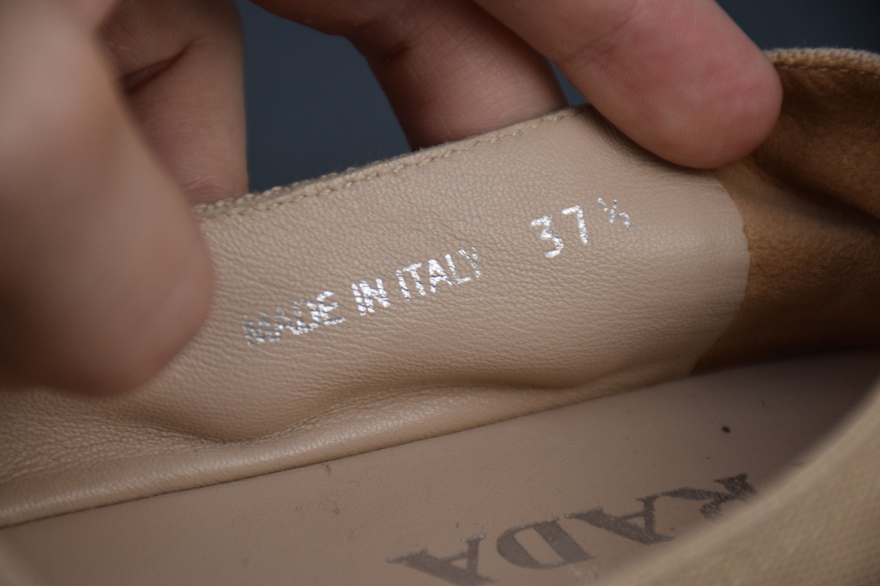 Prada PRADA Beige Espadrille Canvas Flats US 6.5 UK 4.5 EU 37.5 Size US 6.5 / IT 36.5 - 8 Thumbnail