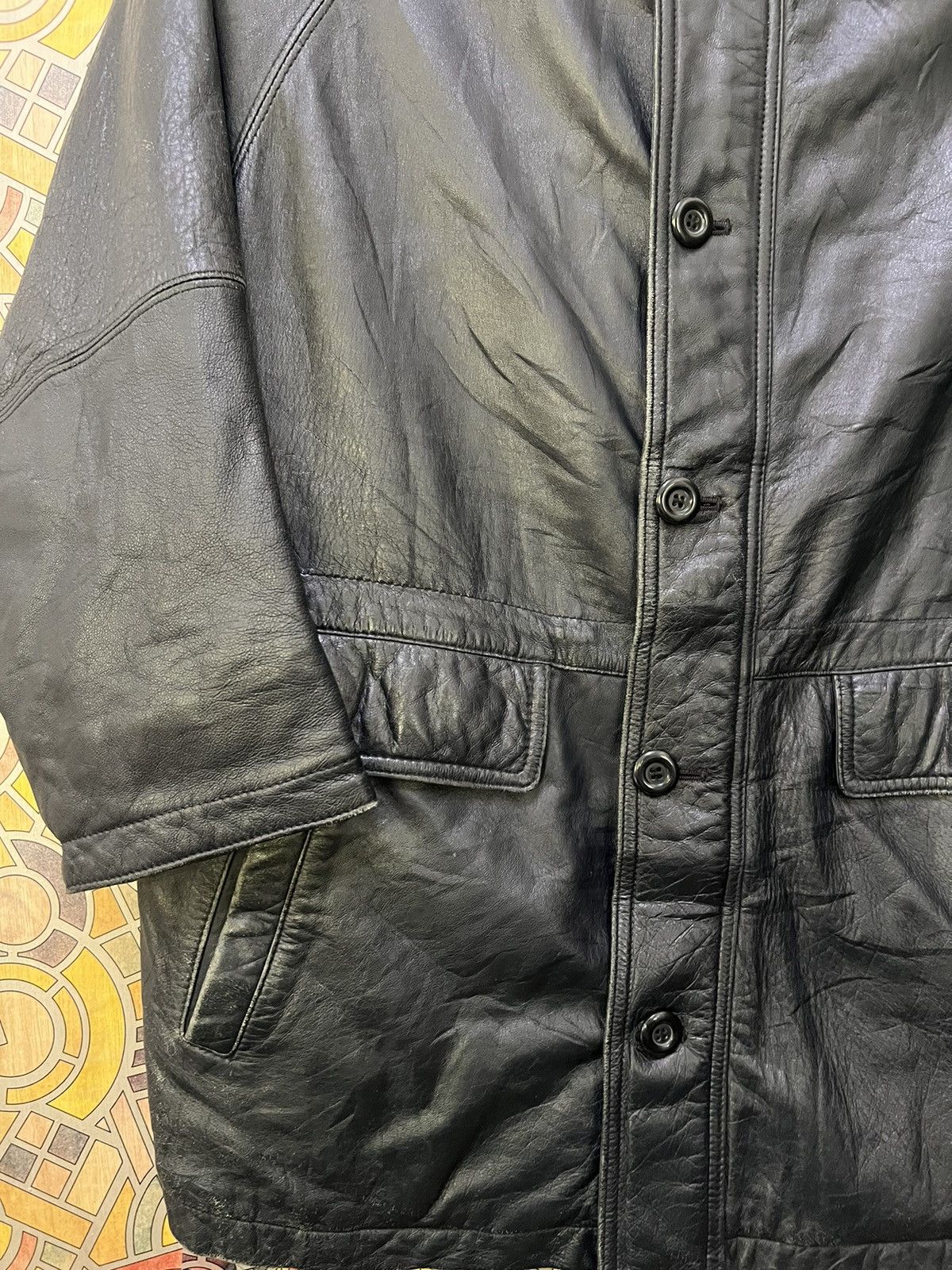 Other DOPIO LEATHER WEAR JACKET ITALIAN TASTE. GJ37 Size US L / EU 52-54 / 3 - 11 Thumbnail