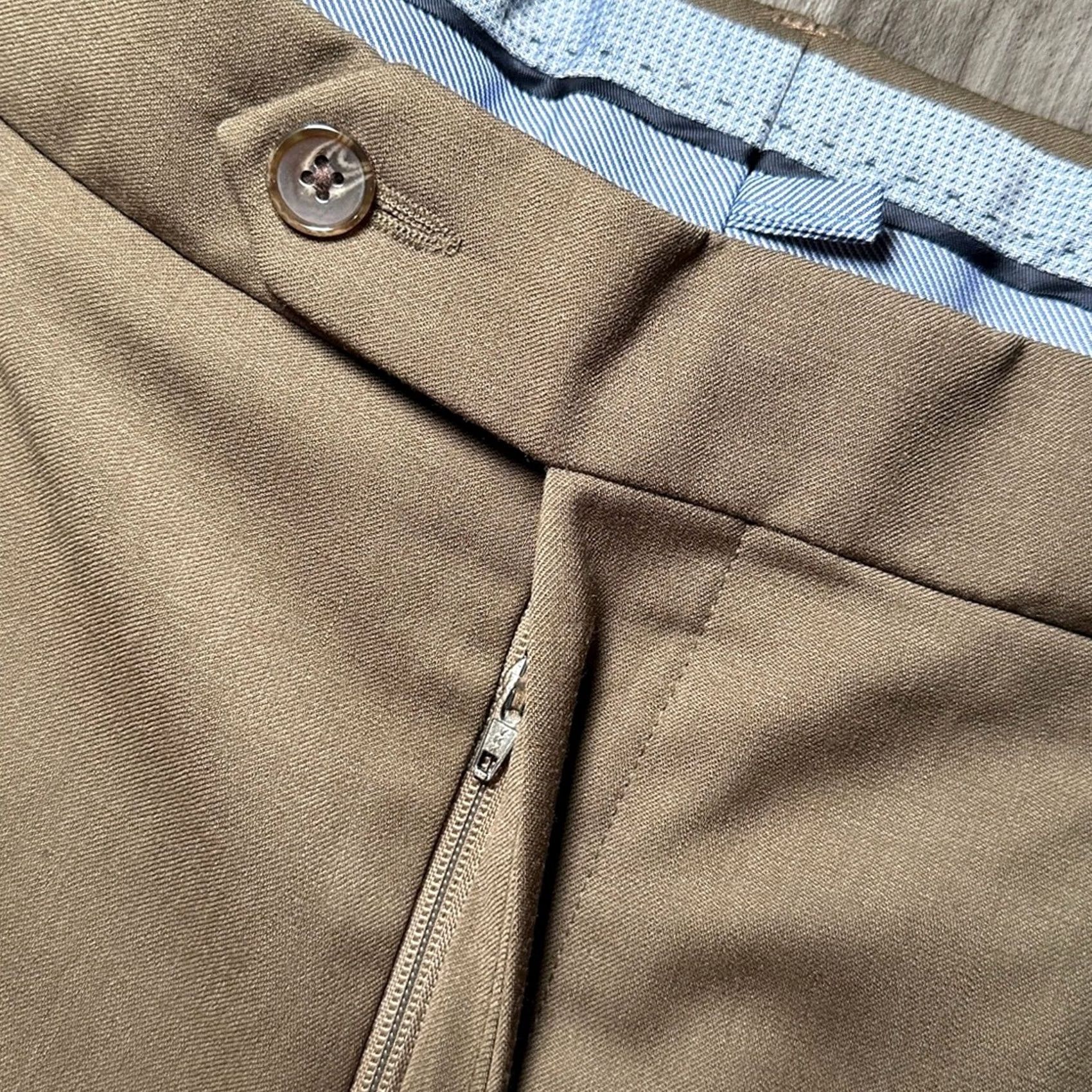 Vintage Ballin Dress Pants Men 37 Wool Brown Ballin Super 120s Pleated Cuffed 28in Inseam 40in Rise 12.5in 9.5in Leg Opening 13.5in MS8673 Size US 37 - 7 Thumbnail