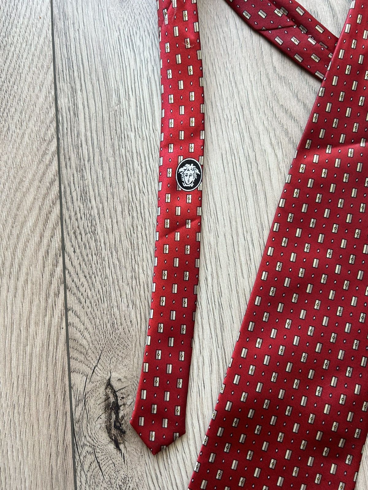 Versace × Vintage Vintage Versace Silk Italy Luxury Tie dior ysl og Size ONE SIZE - 4 Thumbnail
