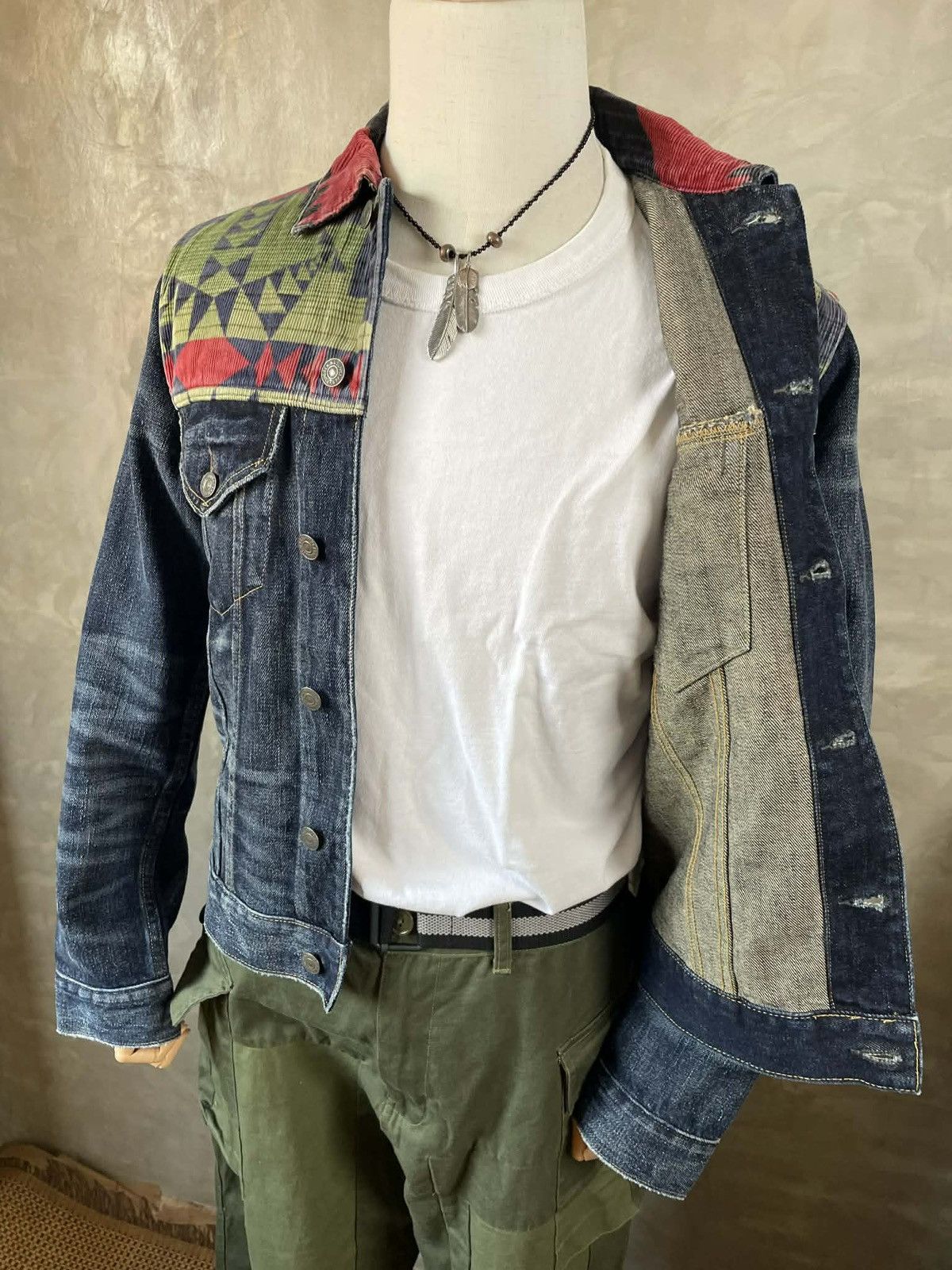 Denim & Supply Ralph Lauren Vintage Ralph Lauren Denim & Supply South Aztec Denim Jacket Size US S / EU 44-46 / 1 - 6 Thumbnail