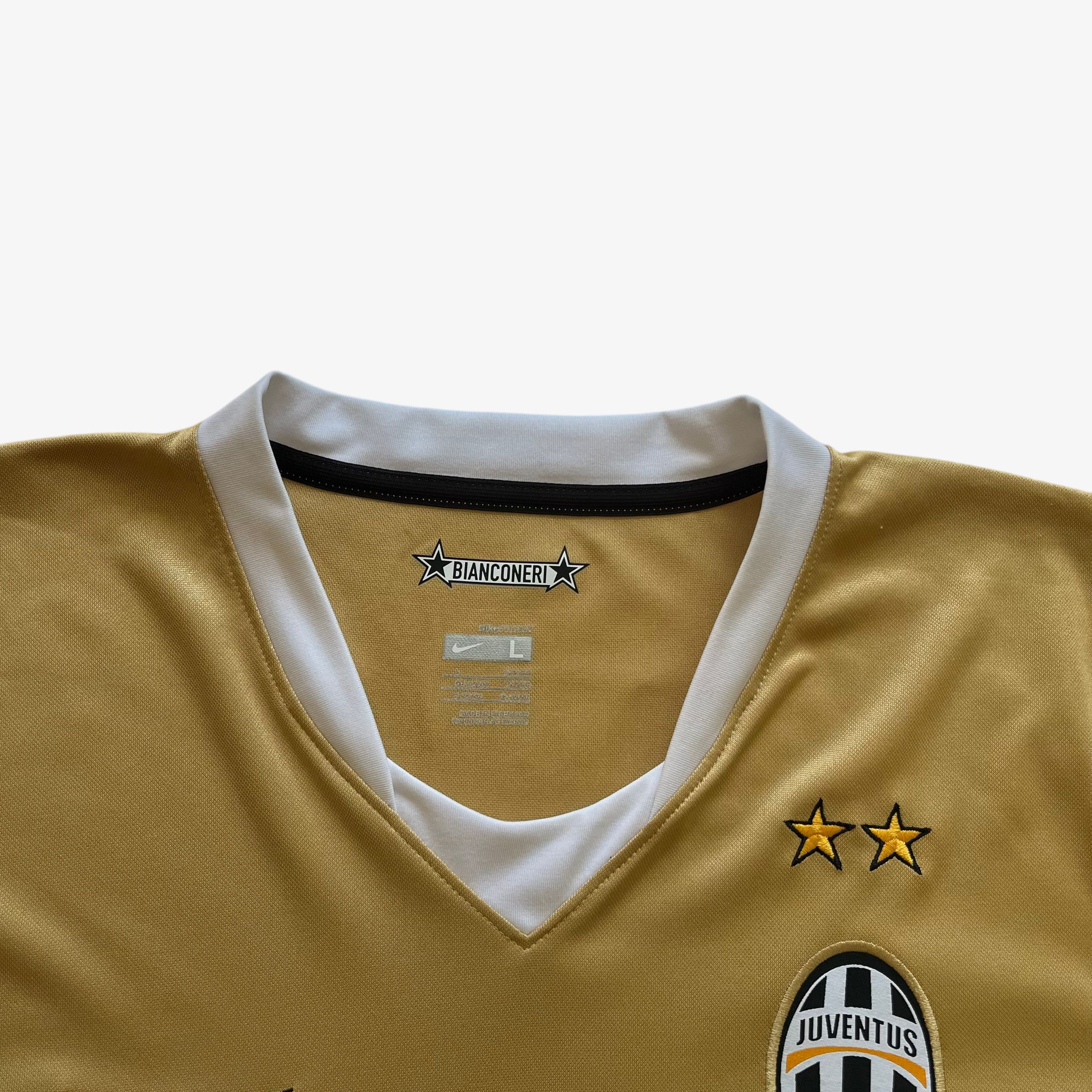 Nike Vintage Nike 2008 Juventus Del Piero Gold Football Jersey Size US L / EU 52-54 / 3 - 3 Thumbnail