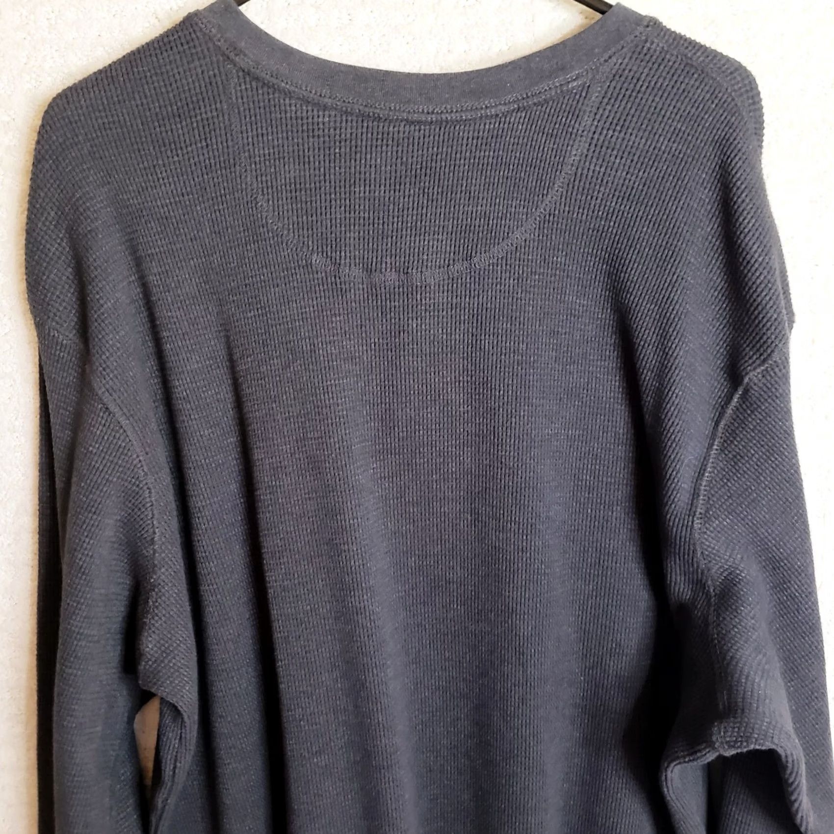 Vintage Outdoor Life Field Thermal Henley Shirt Men's 2XL Black Cotton Long Sleeve Shirt Size US XXL / EU 58 / 5 - 5 Thumbnail