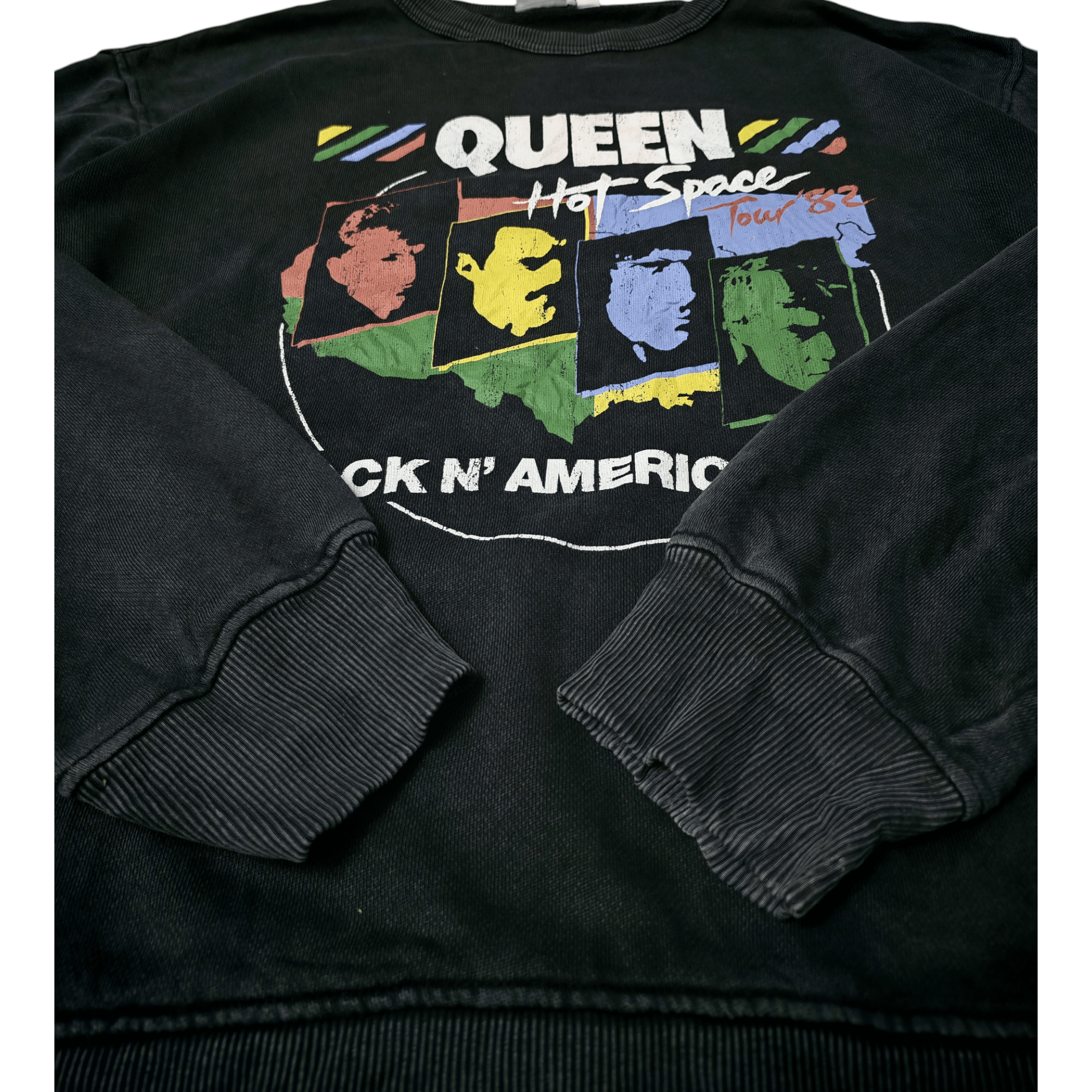 GU GU X Queen Rock 'N America Tour' 82 Sweatshirt Size US L / EU 52-54 / 3 - 3 Thumbnail